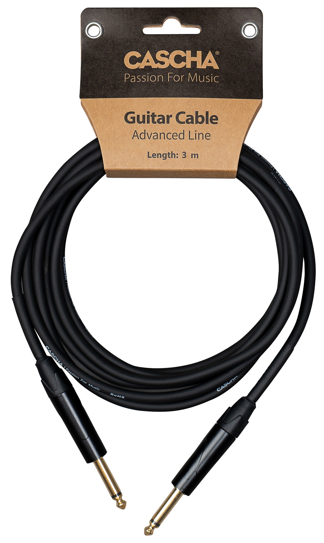Cascha Advanced Line Guitar Cable Black 3m (obrázek 4)
