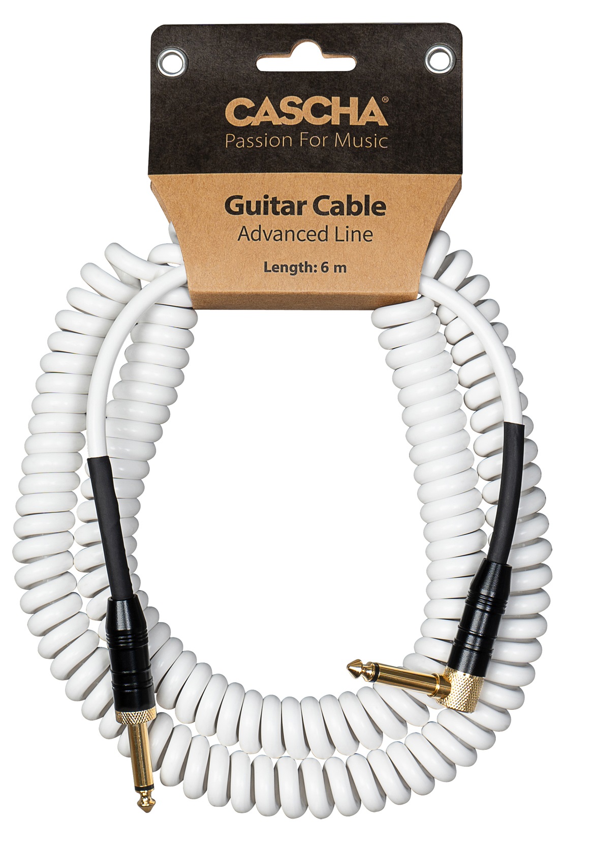 Cascha Advanced Line Guitar Cable Curly White 6m (obrázek 4)