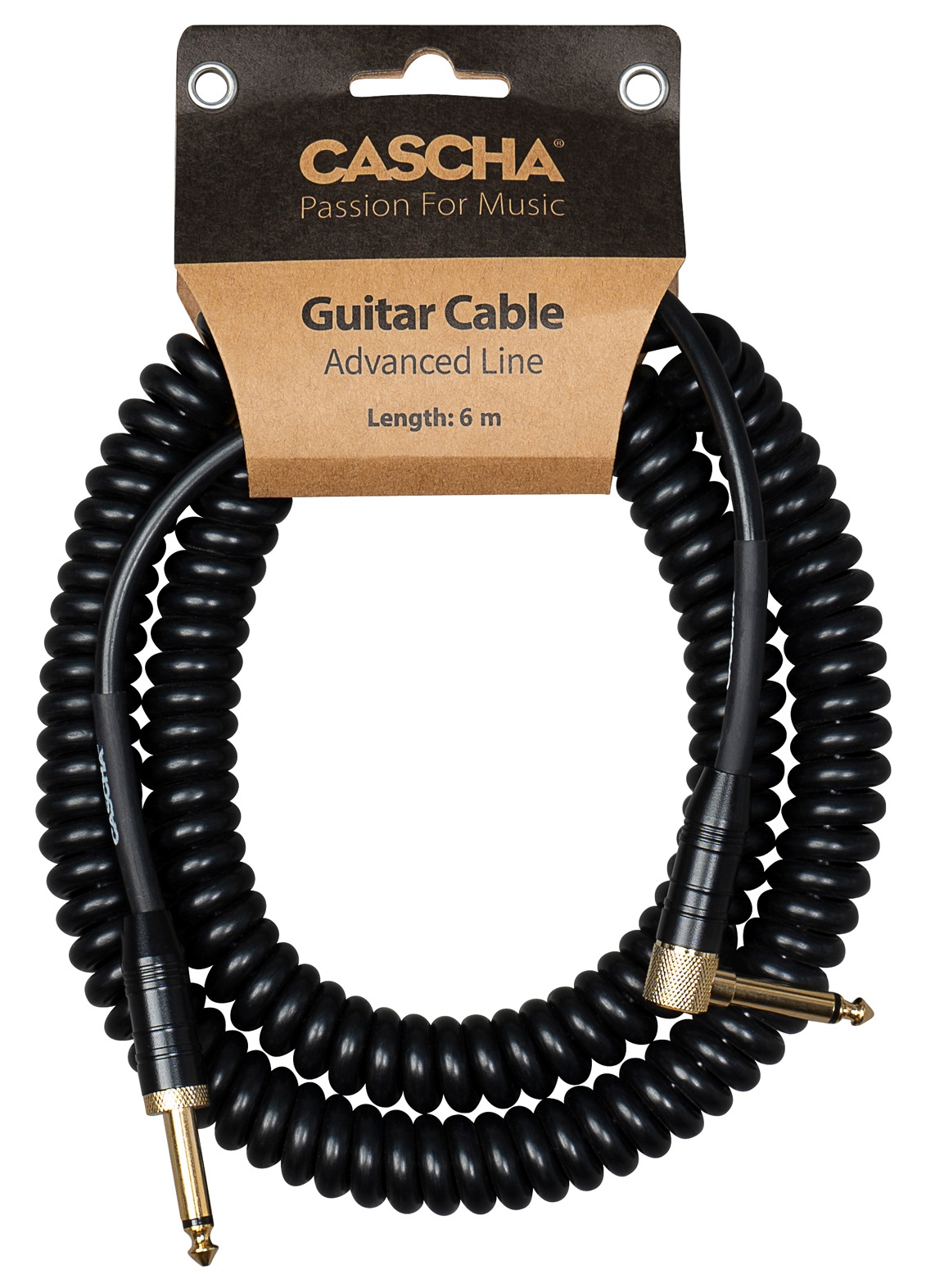 Cascha Advanced Line Guitar Cable Curly Black 6m (obrázek 4)