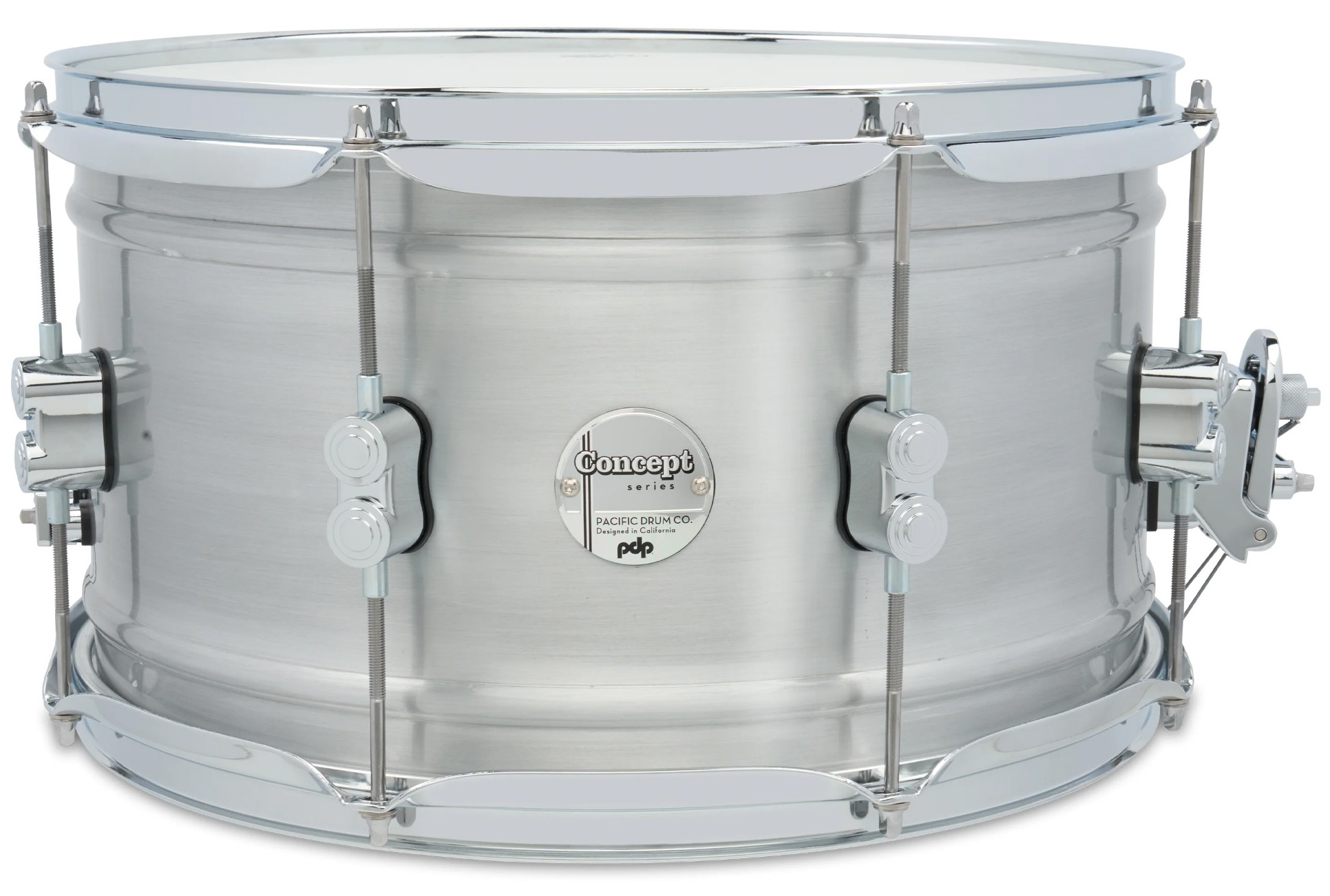Levně PDP 14" x 8" Concept Metal Satin Brushed Aluminium Snare Drum