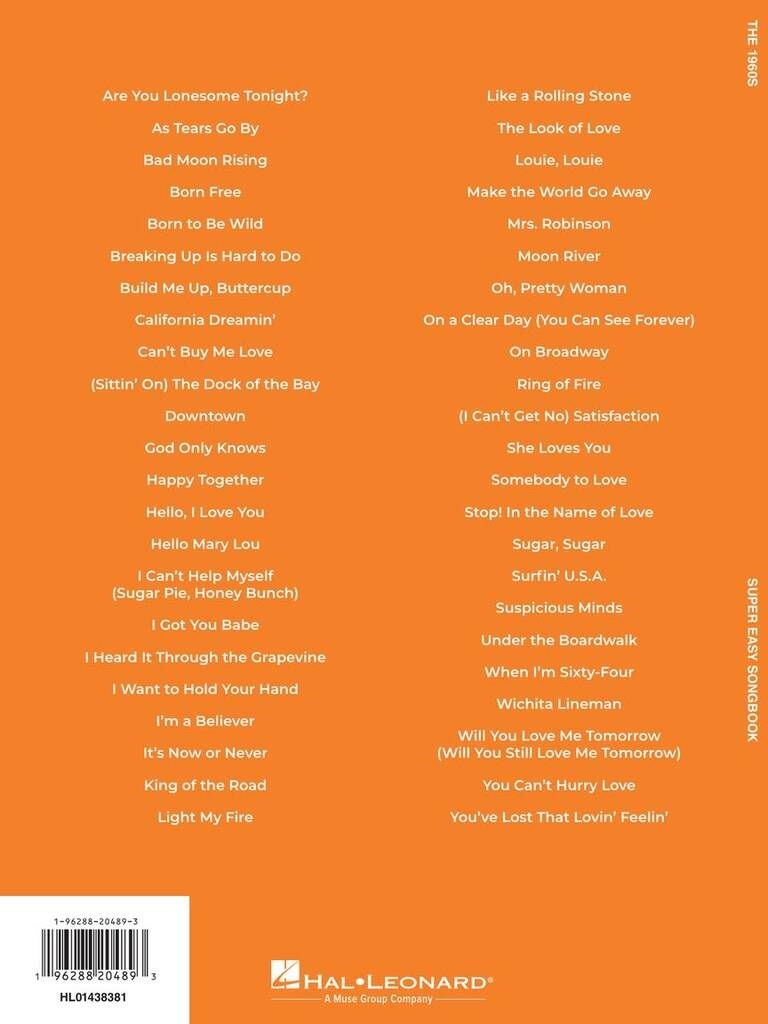 MS The 1960s - Super Easy Songbook (obrázek 4)