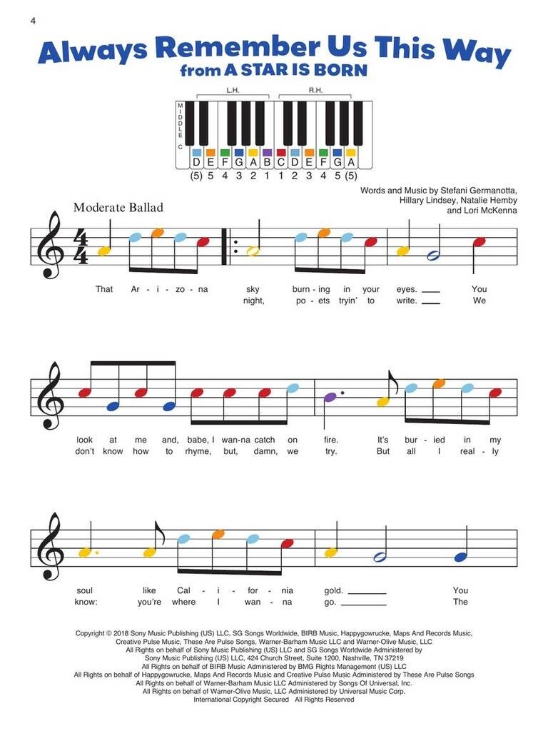 MS Piano-by-Color - Pop Songs (obrázek 4)
