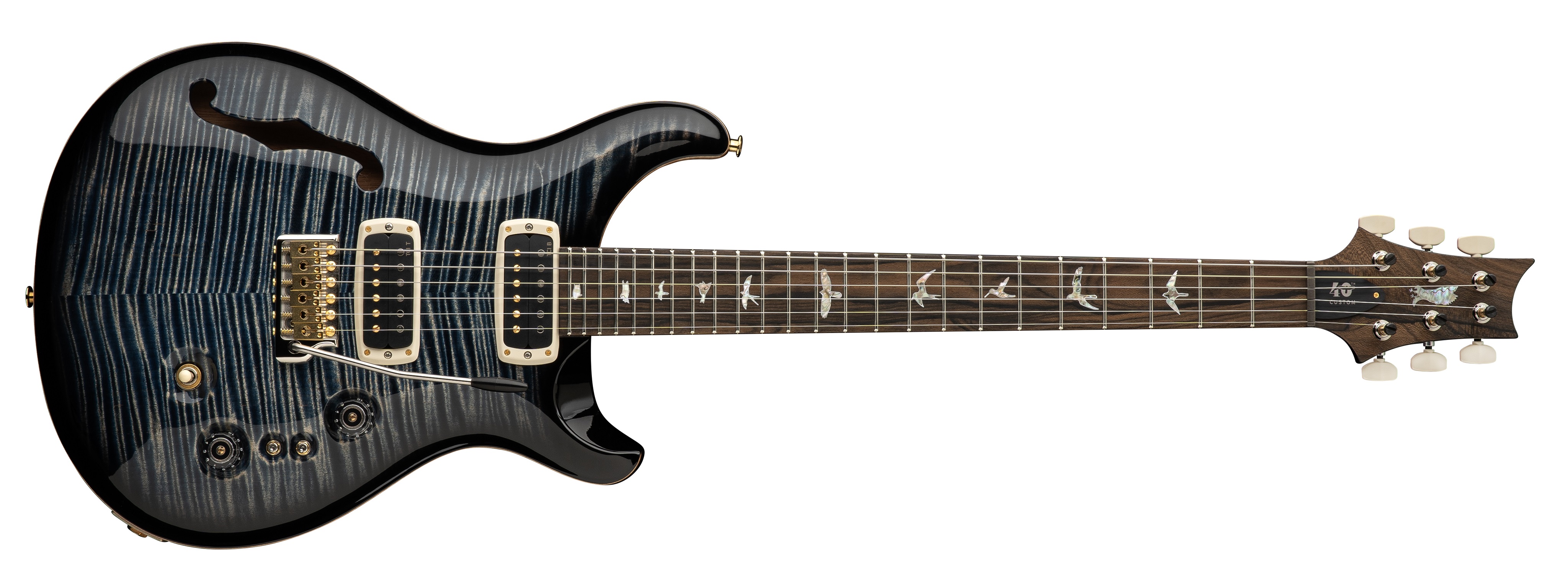 PRS 40th Anniversary Custom 24-08 Semi-Hollow Limited Edition Faded Wh