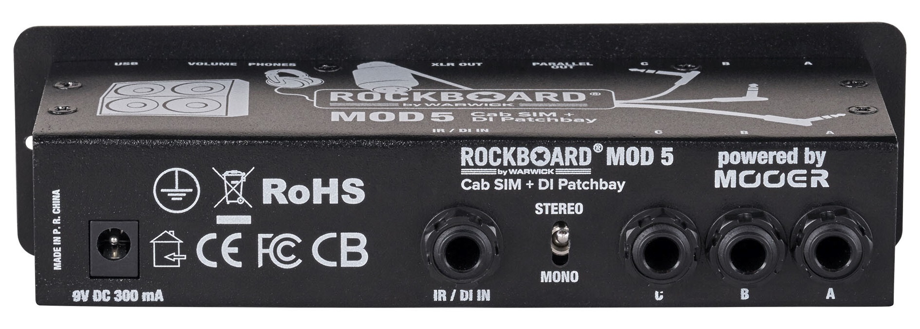Rockboard MOD 5 - Cab SIM + DI Patchbay (obrázek 4)