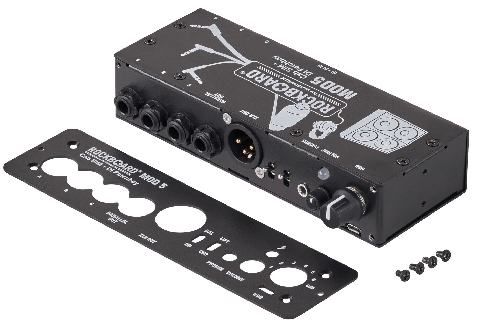 Rockboard MOD 5 - Cab SIM + DI Patchbay (obrázek 6)