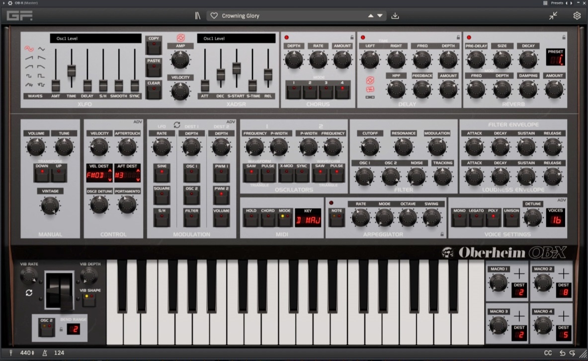 Levně GFORCE Oberheim OB-X