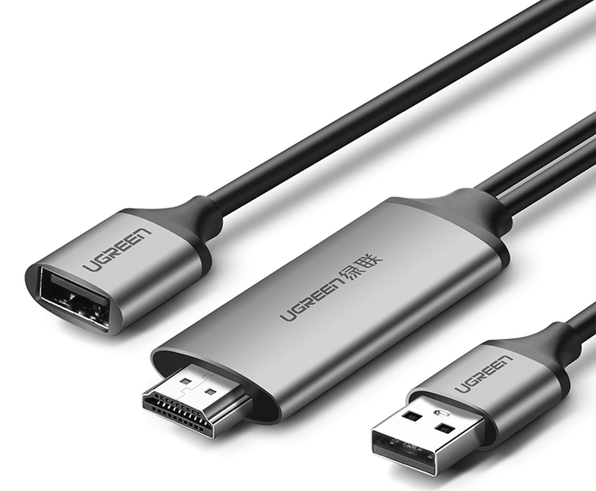 Levně Ugreen 50291 USB to HDMI Digital AV Adapter 1,5m Gray