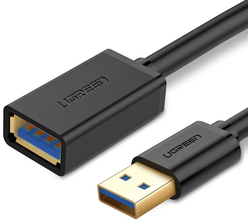 Levně Ugreen 10368 USB 3.0 Extension Male Cable 1m Black