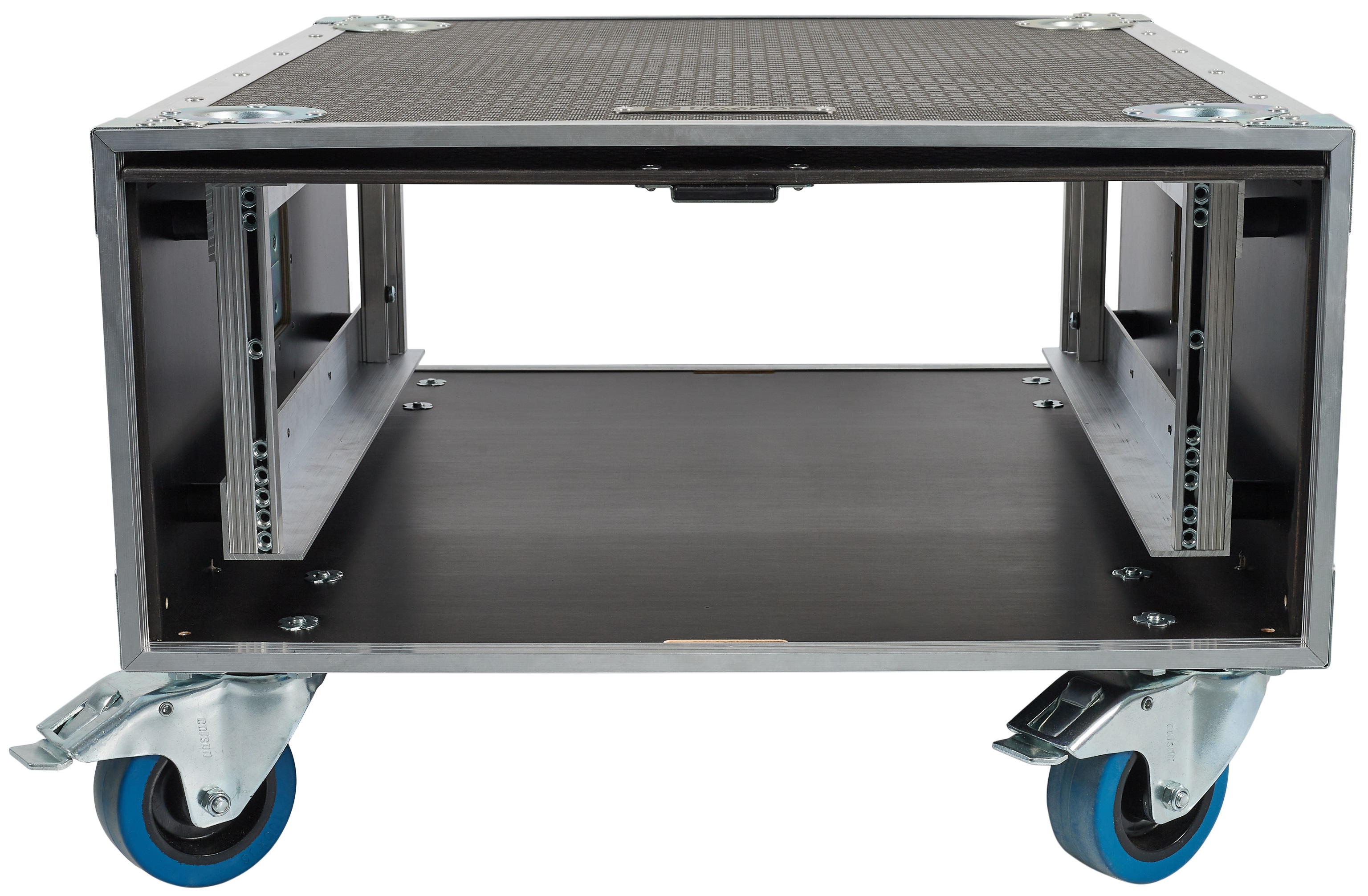 Razzor Cases HEXA 4U sliding door rack 512, odpružený, se 100mm bržděn (obrázek 6)
