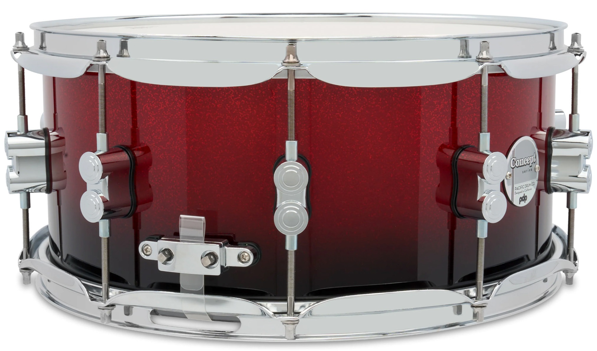PDP 14" x 6,5" Concept Maple Red to Black Fade Lacquer (obrázek 3)