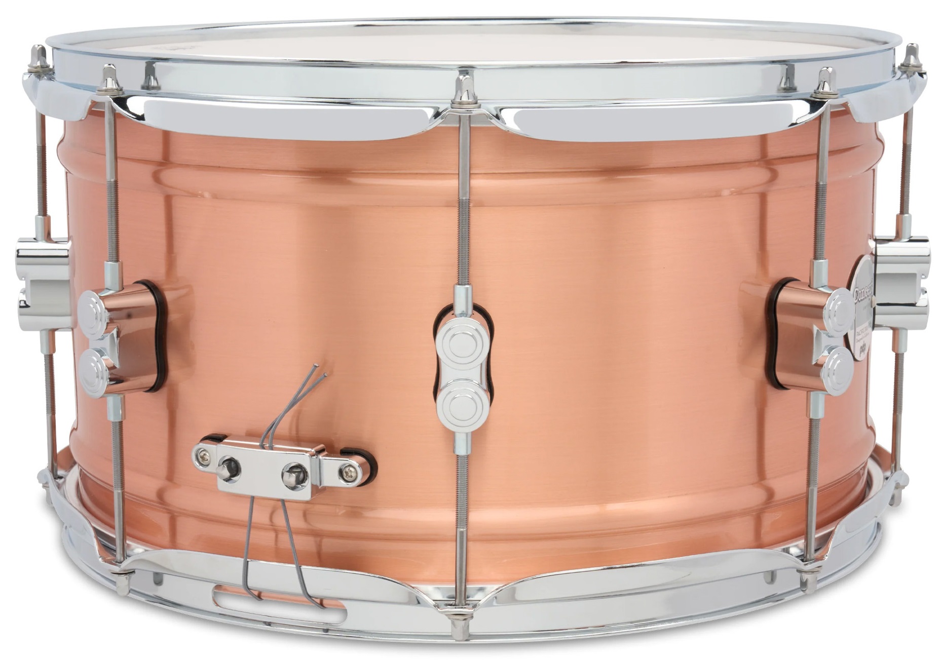 PDP 14" x 8" Concept Metal Satin Brushed Copper Snare Drum (obrázek 3)