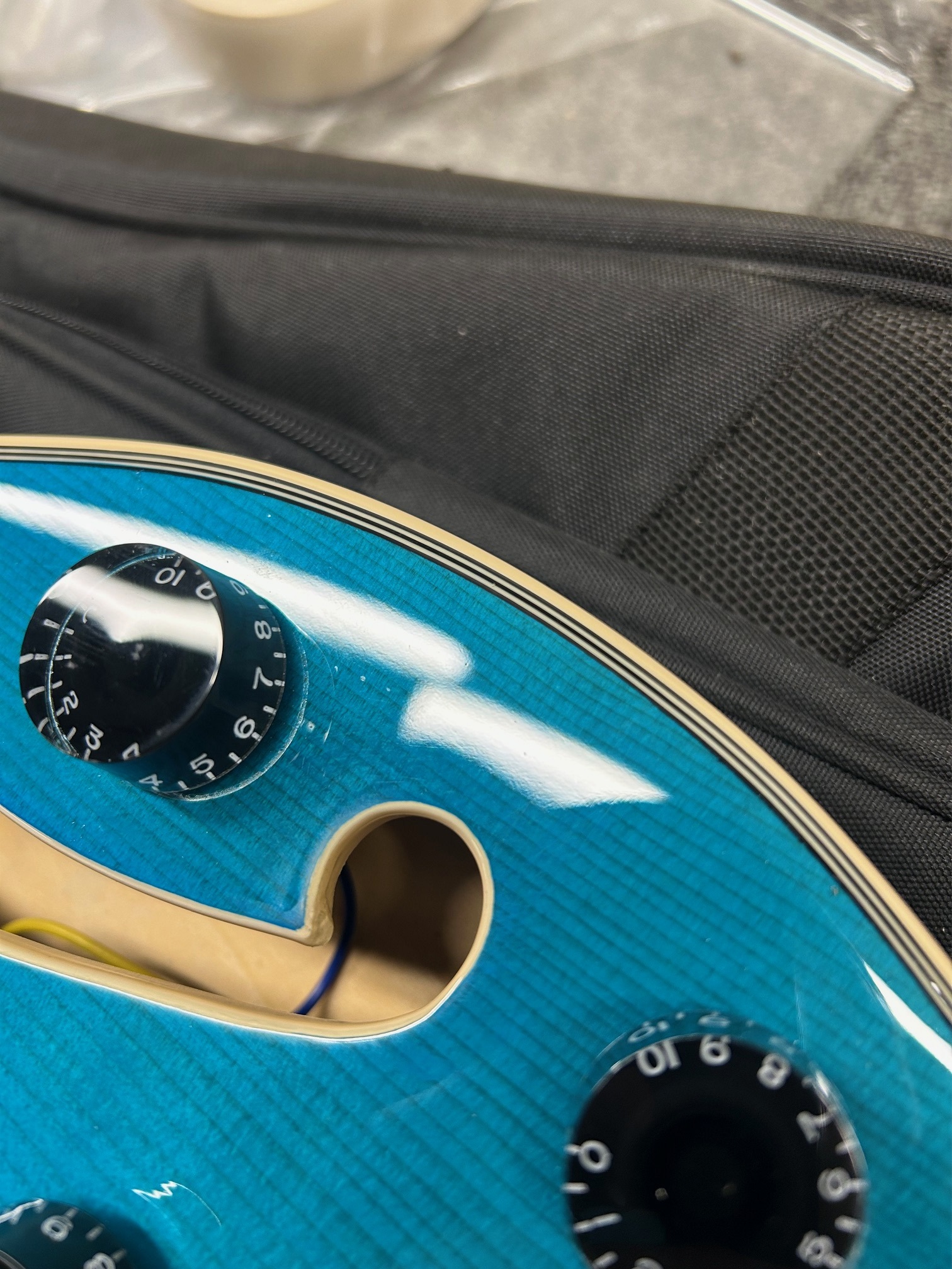 D'Angelico Premier SS Fabrizio Sotti Signature Fabrizio Blue (použité) (obrázek 11)