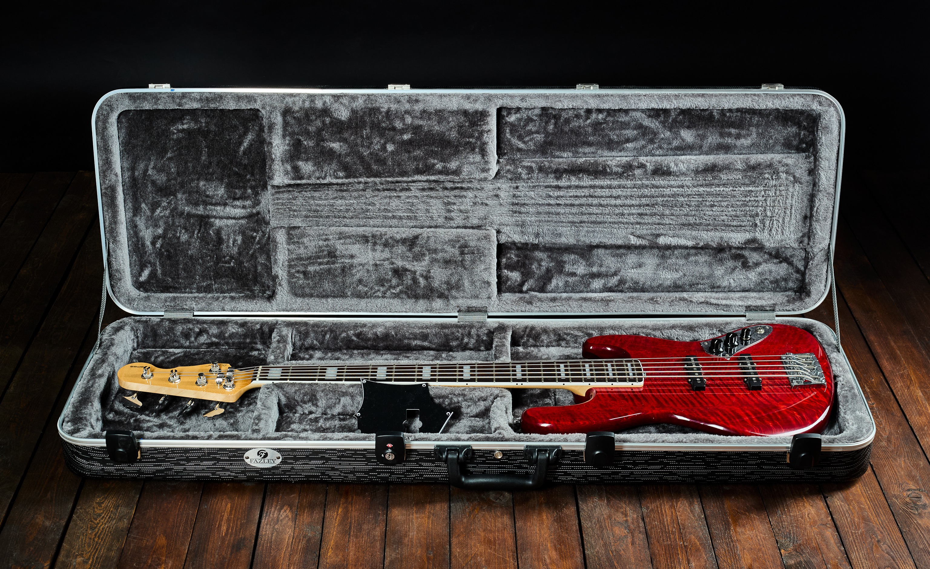 Papež Jazz Bass 5 Custom Trans Red (obrázek 7)