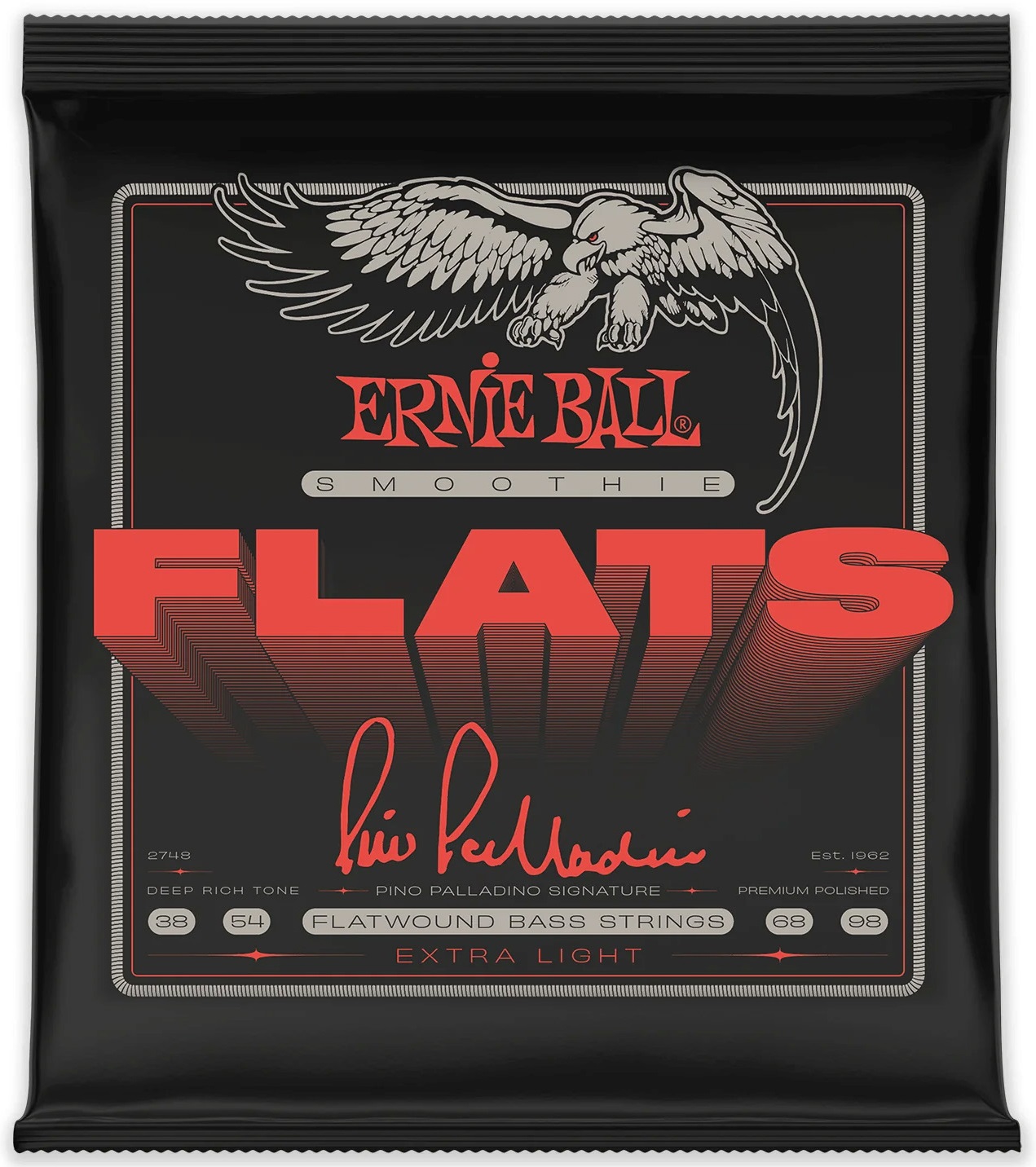 Levně Ernie Ball Extra Light Pino Palladino Smoothie Flats 38-98