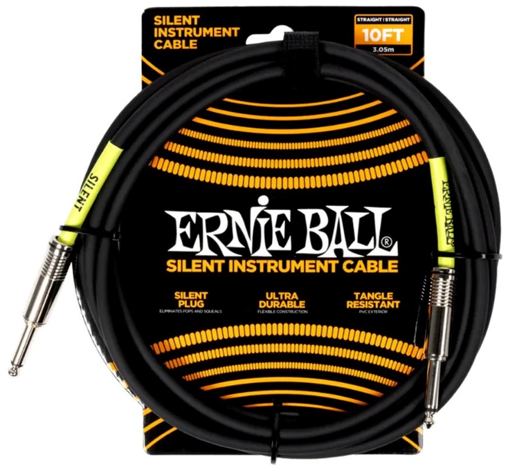Levně Ernie Ball Classic Silent Instrument Cable Straight/Straight 20ft Blac
