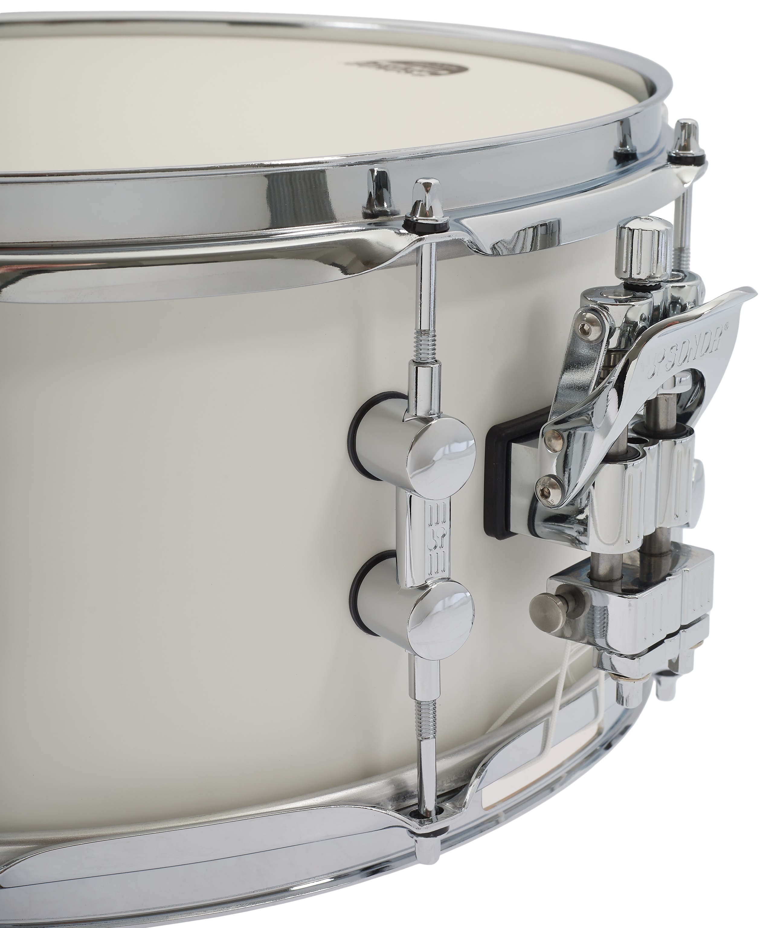 Sonor 14" x 6,5" SQ1 Satin Pure White (obrázek 6)