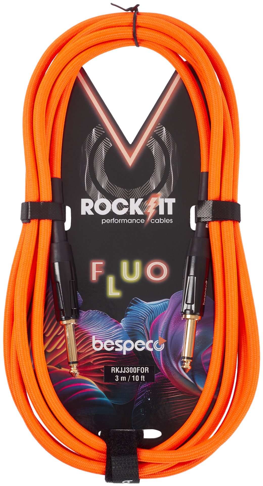 Levně Bespeco ROCKIT FLUO Orange 3 m