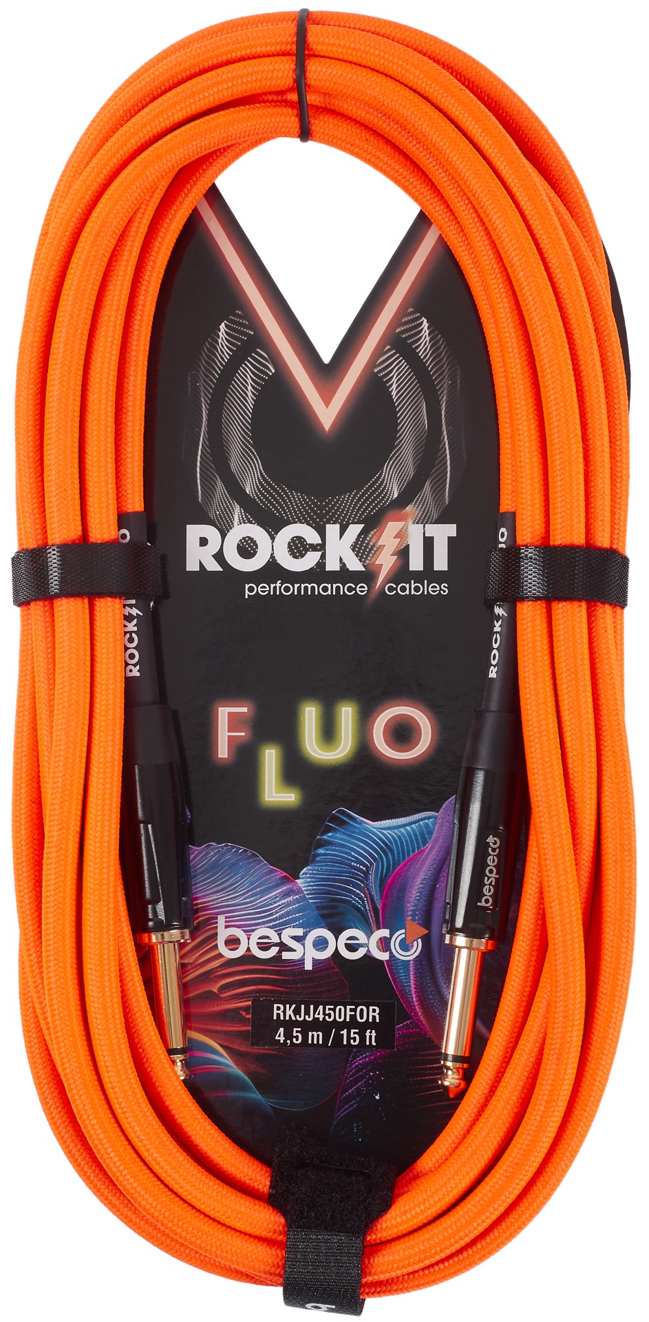 Levně Bespeco ROCKIT FLUO Orange 4,5 m
