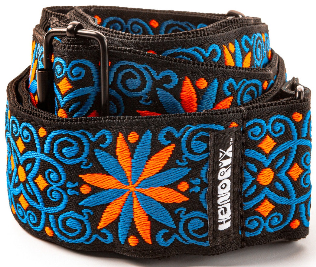 Levně Dunlop Jimi Hendrix Blacklight Fillmore Blue Strap