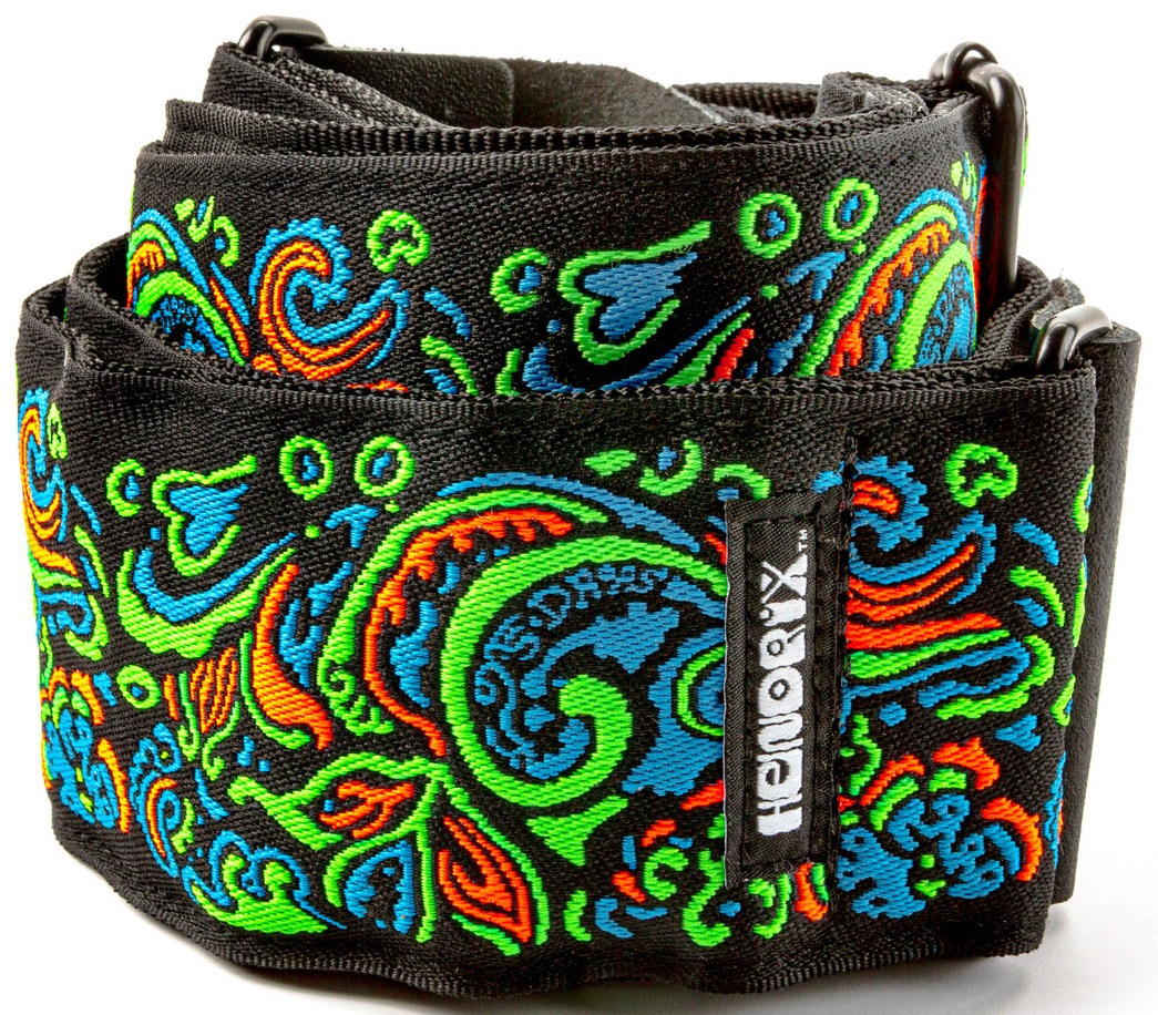 Levně Dunlop Jimi Hendrix Blacklight Love Drops Blue Strap