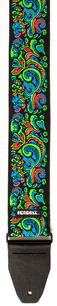 Dunlop Jimi Hendrix Blacklight Love Drops Blue Strap (obrázek 3)