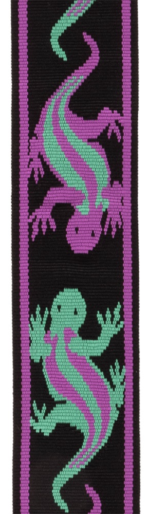 D'Addario Auto Lock Vintage Green/Violet Lizards (obrázek 3)