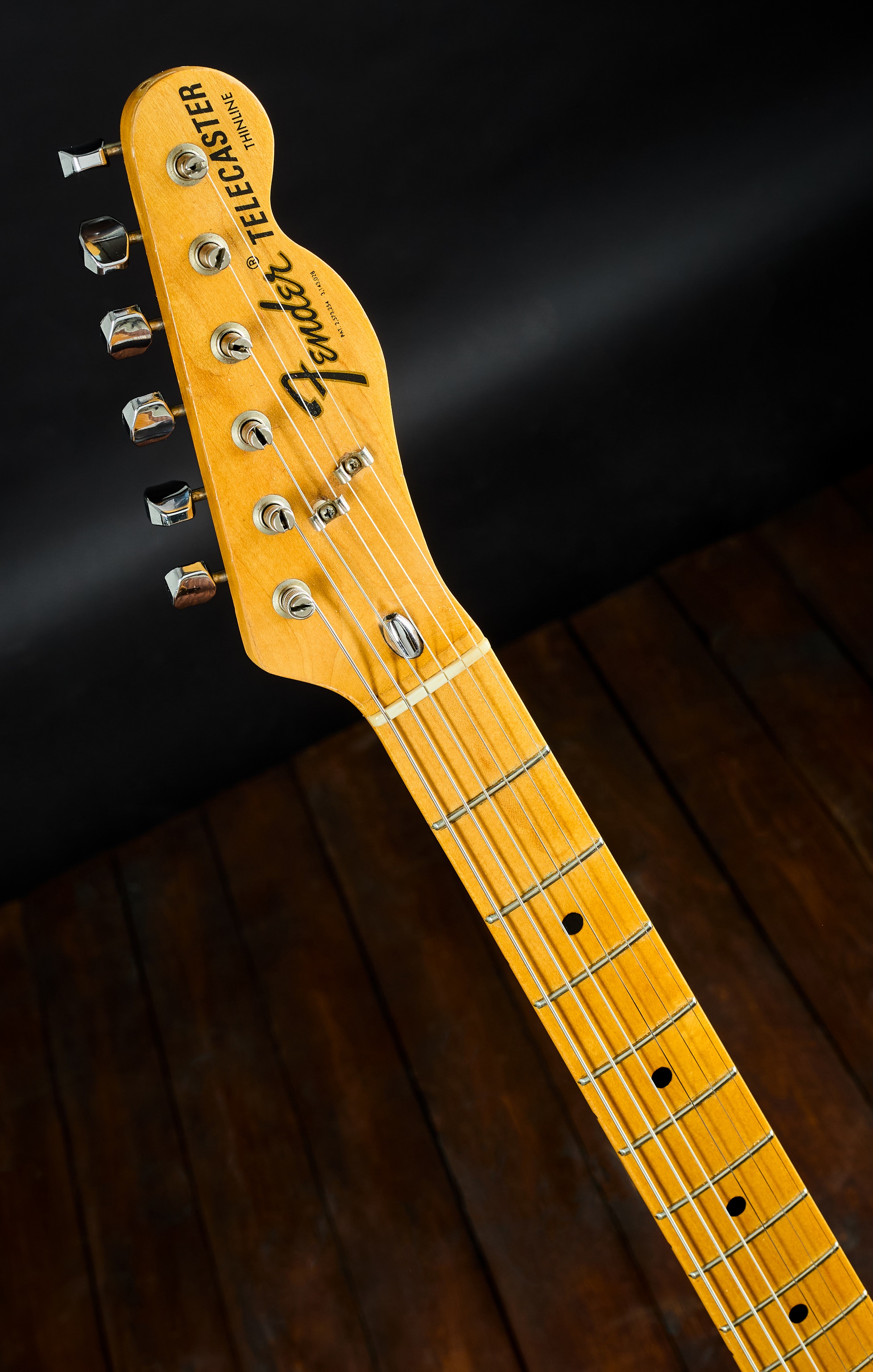 Fender 1974 Thinline Telecaster Custom Color Black (obrázek 6)