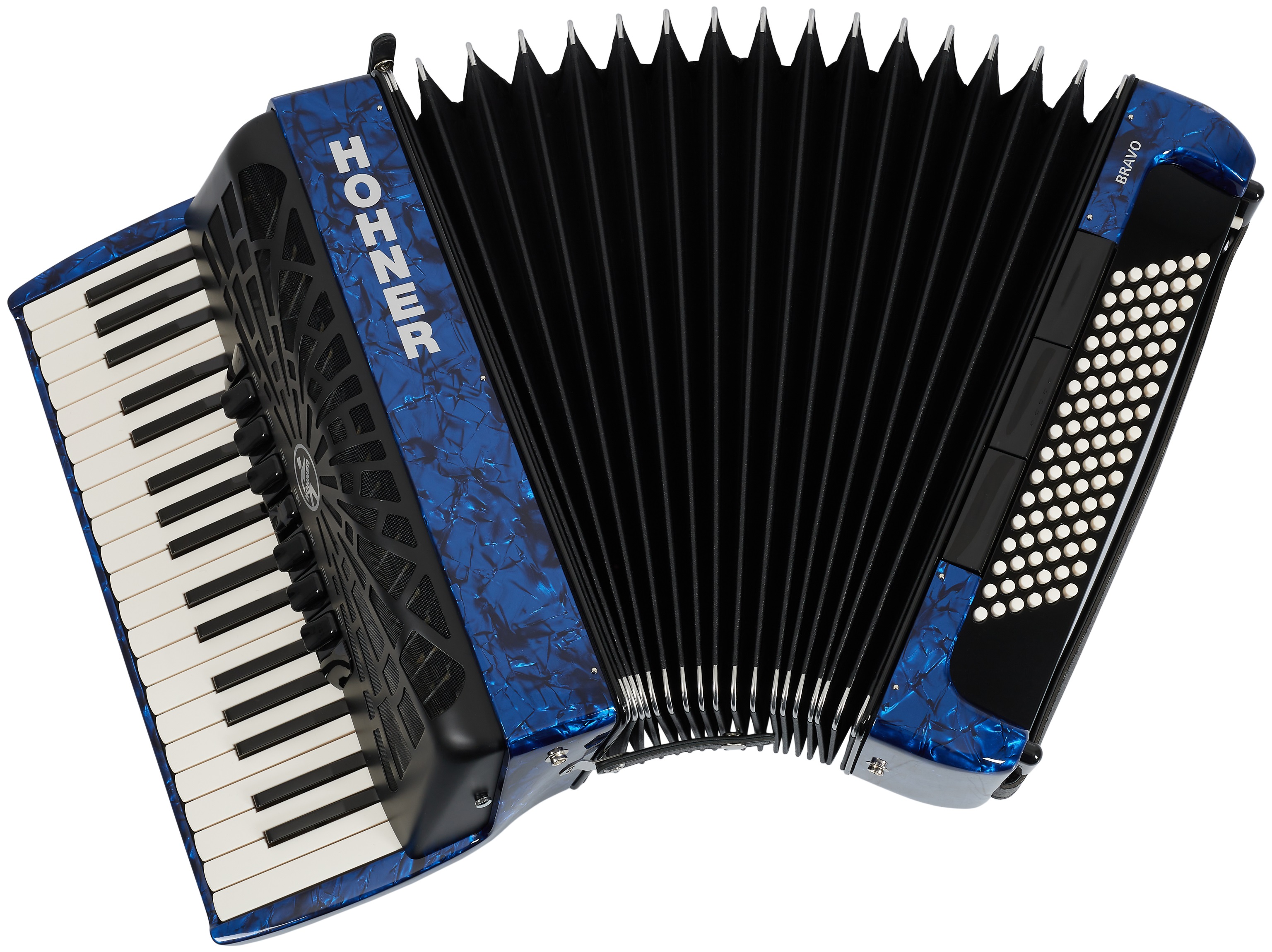 Levně Hohner Bravo III 96 dark blue Silent Key