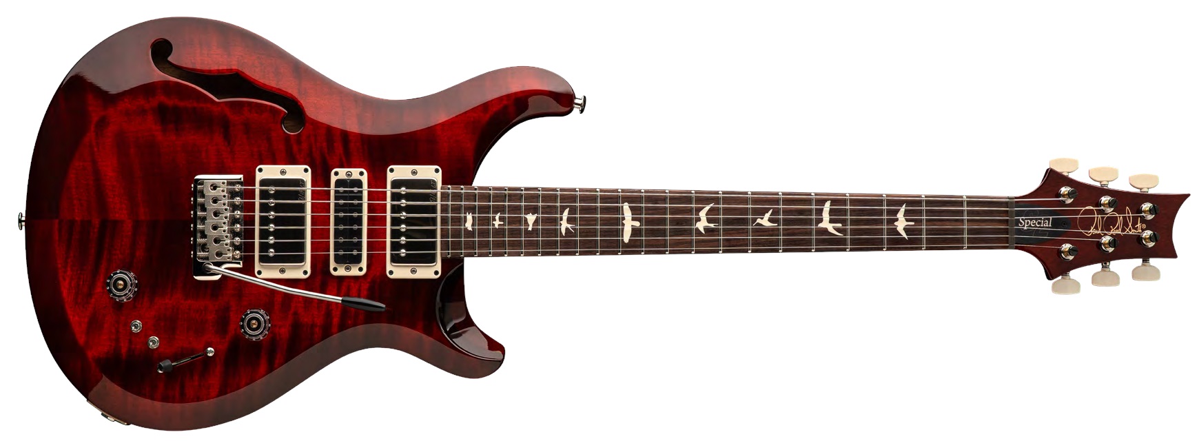 PRS S2 Special Semi-Hollow Fire Red Burst