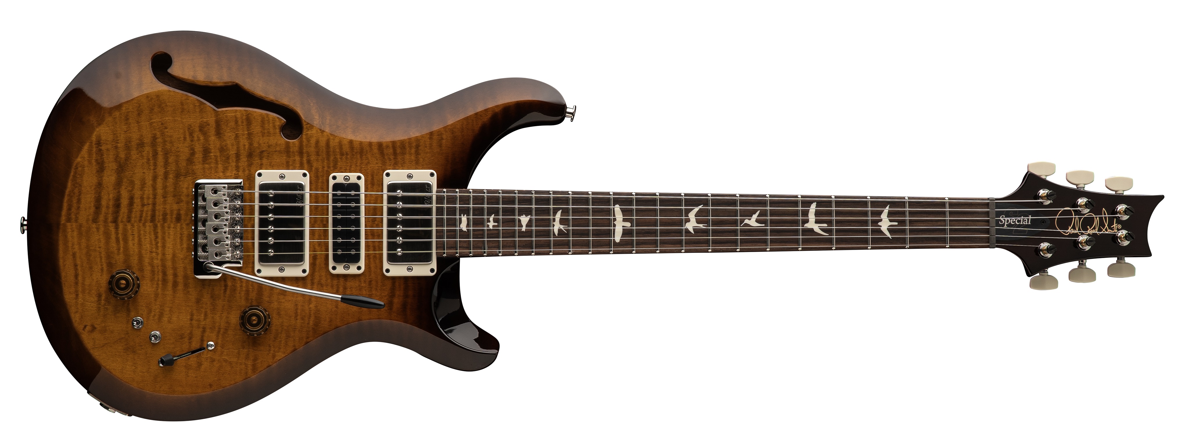 PRS S2 Special Semi-Hollow Black Amber