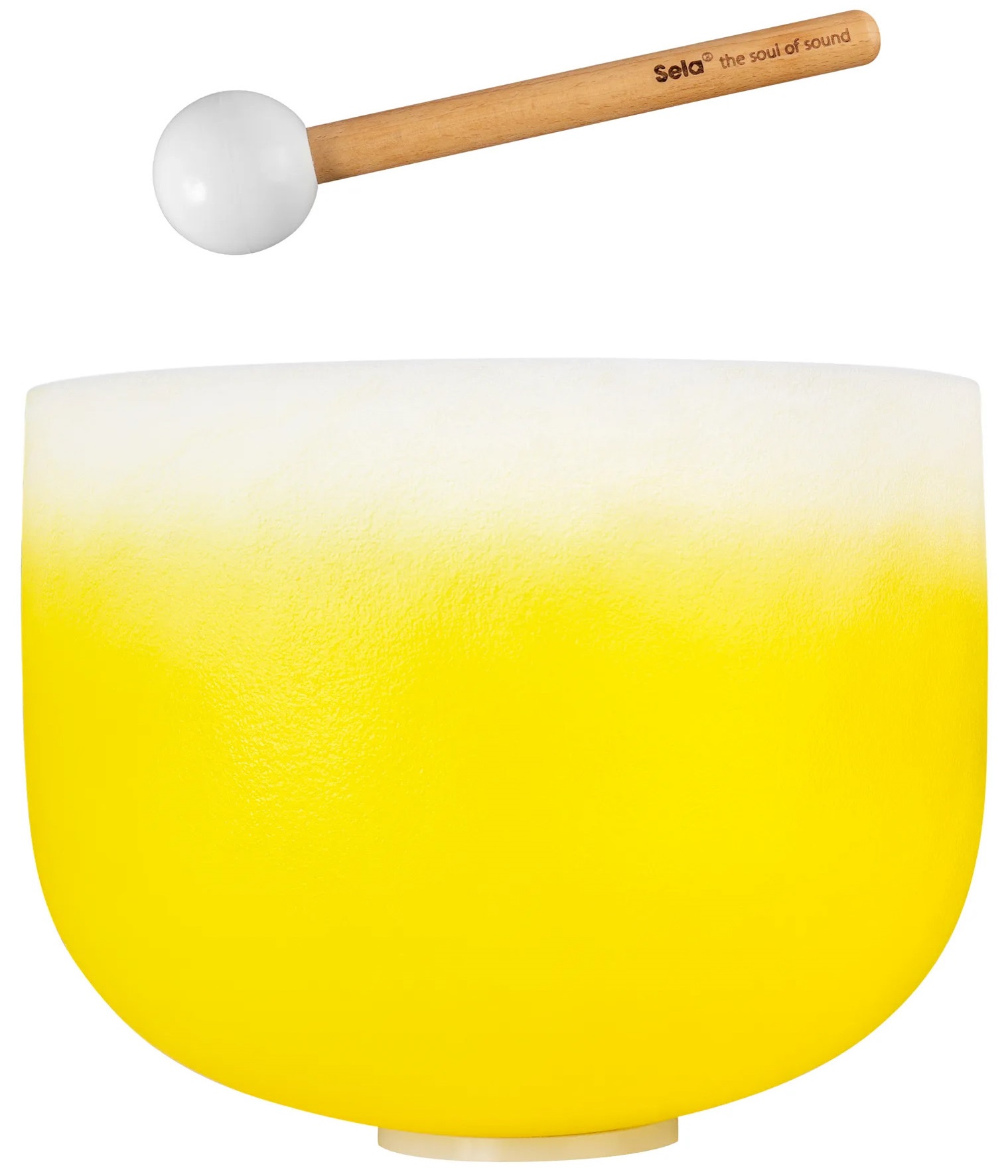 Levně Sela Crystal Singing Bowl Chakra 12" - Yellow, Solar Plexus, E (432Hz)