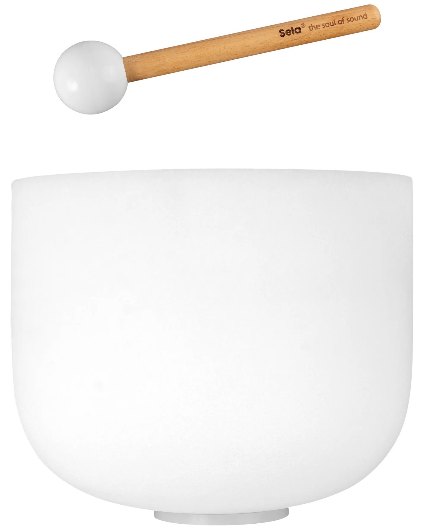 Levně Sela 11" Crystal Singing Bowl Frosted F - 440 Hz