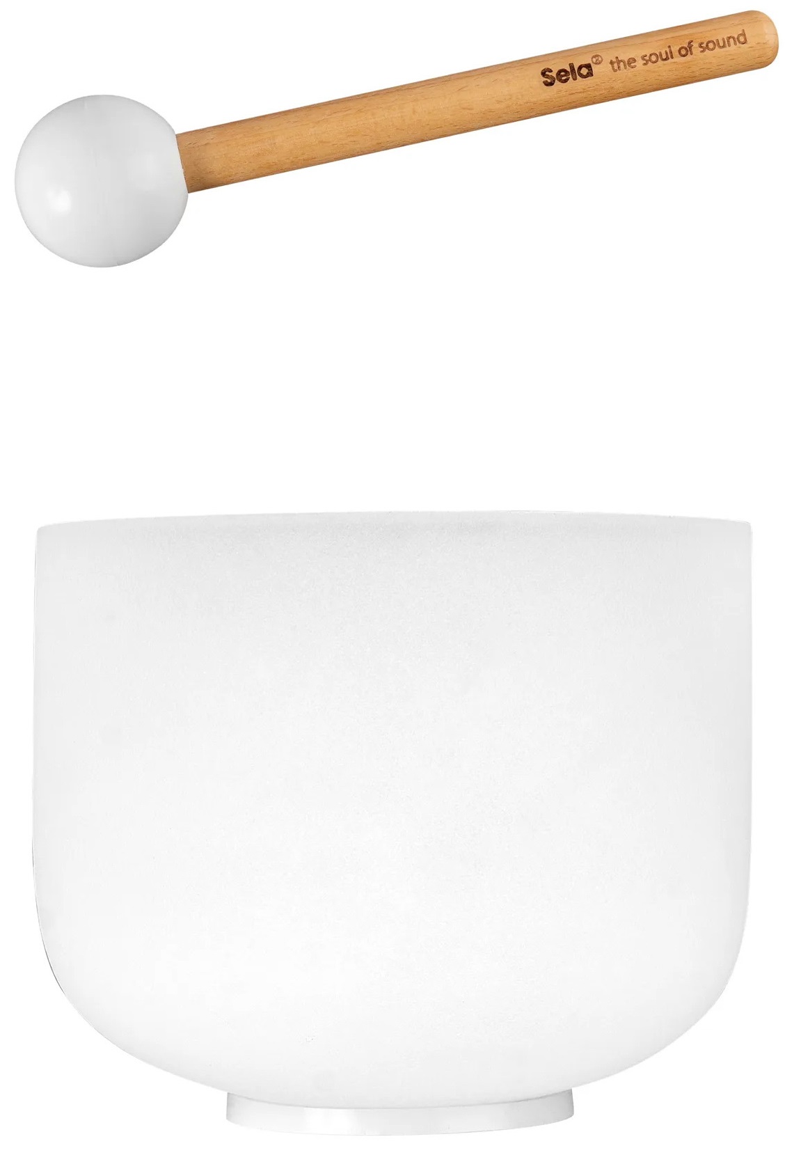 Levně Sela 8" Crystal Singing Bowl Frosted B - 440 Hz