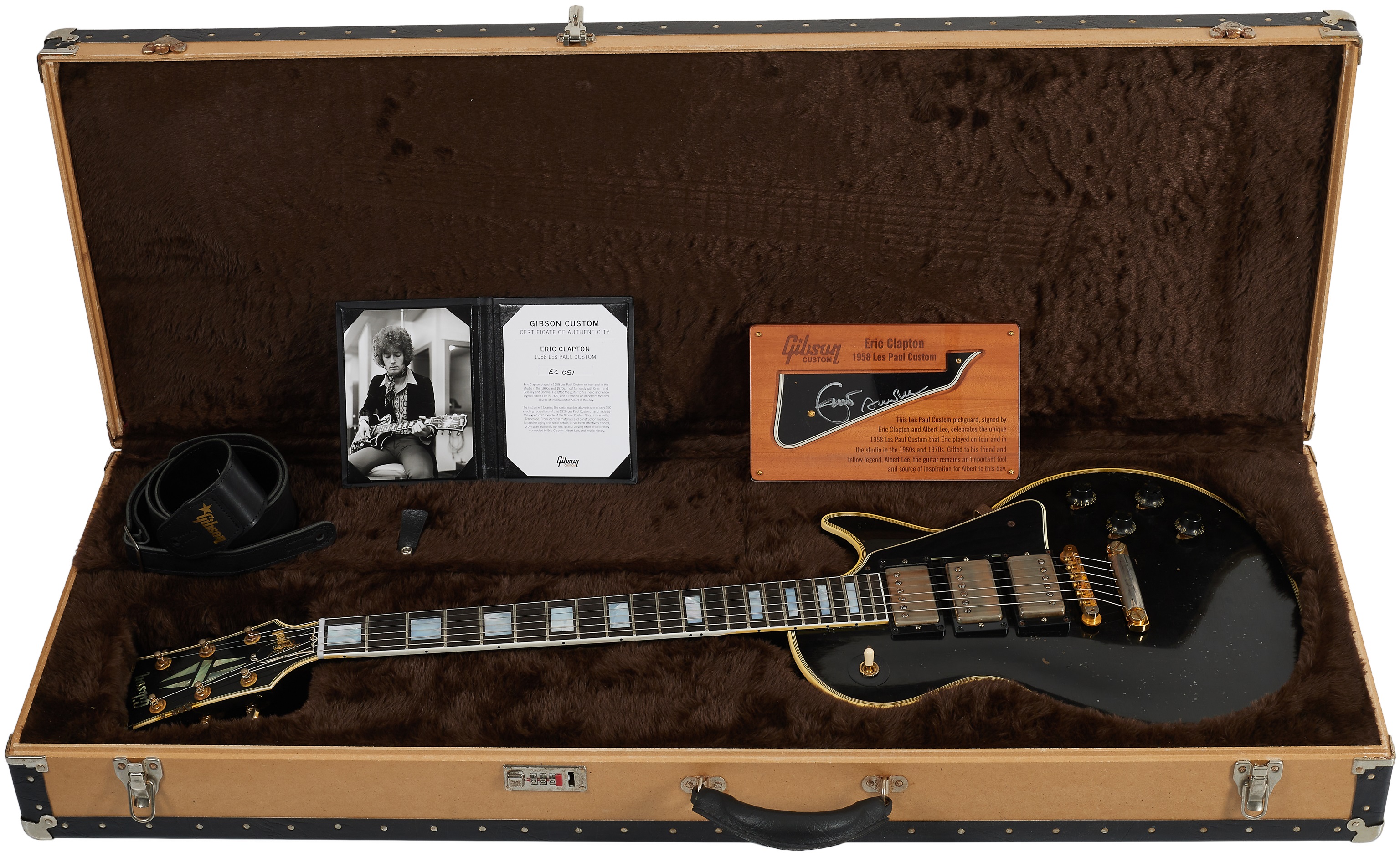 Gibson Custom Eric Clapton 1958 Les Paul 3PU Ebony Murphy Lab Aged (obrázek 6)