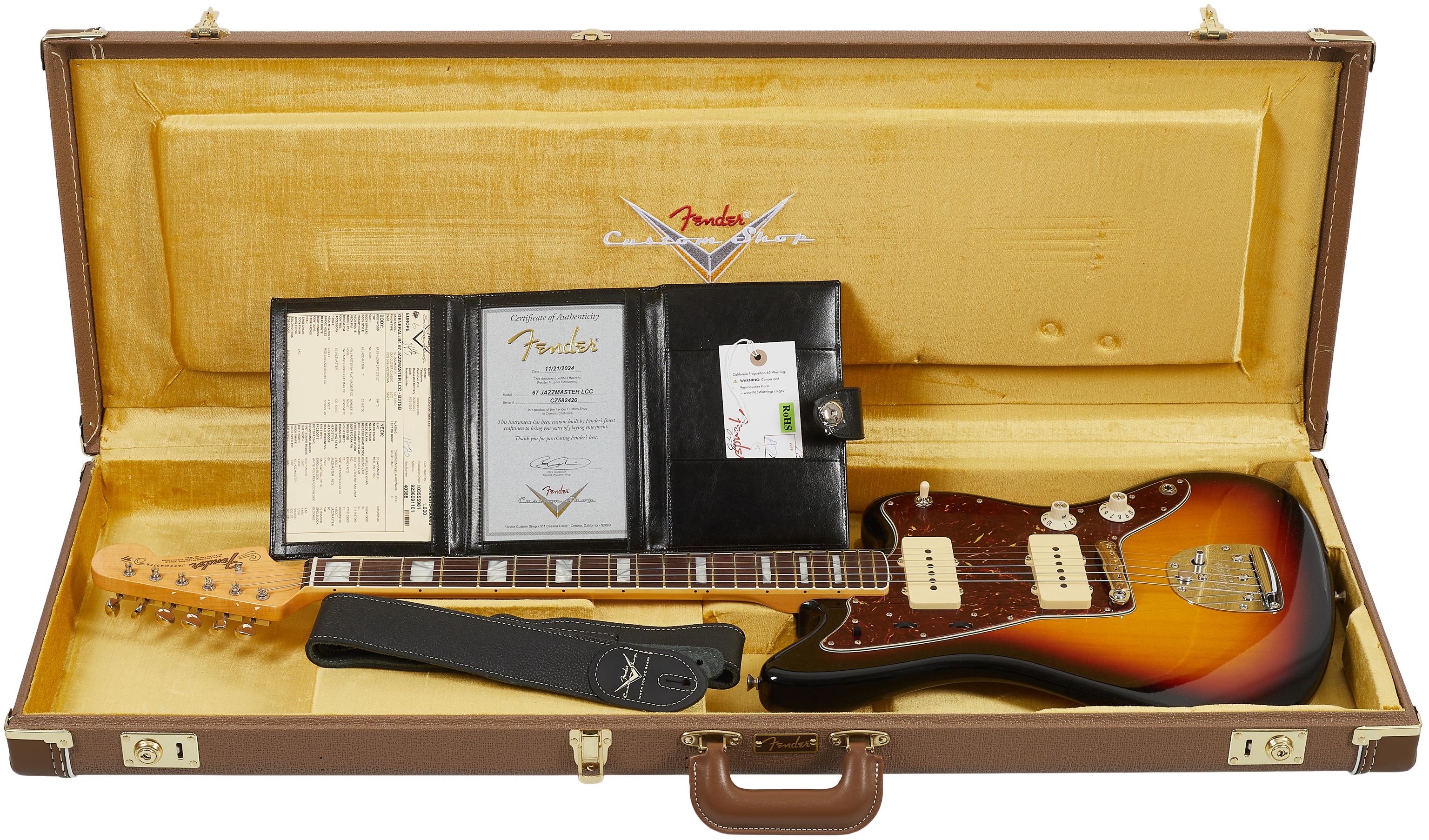 Fender Custom Shop 67 Jazzmaster DLX Closet Classic 3-Color Sunburst (obrázek 6)