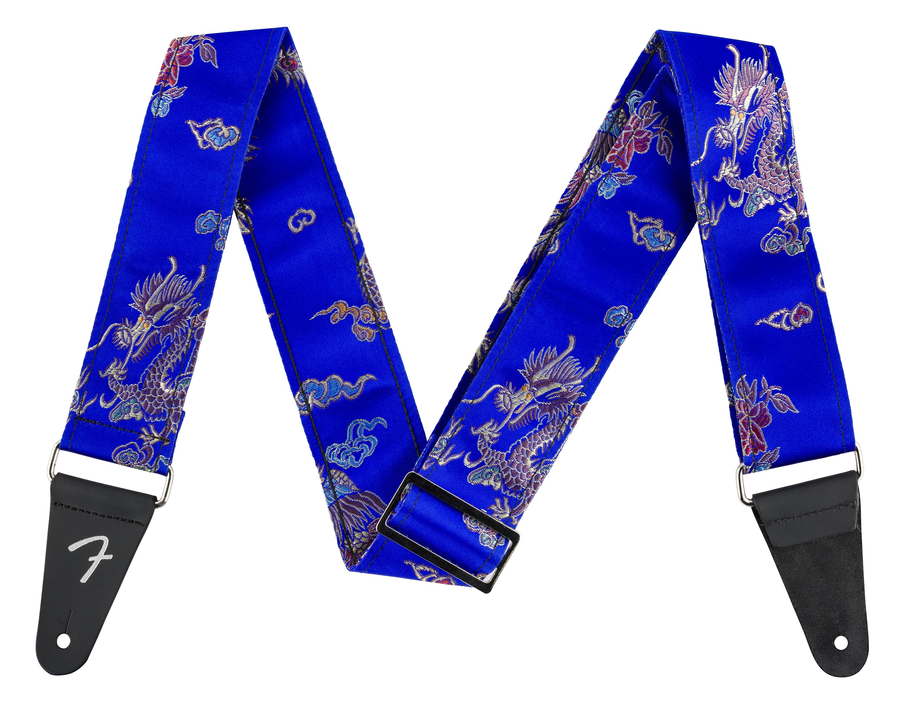 Levně Fender Satin Dragon Strap Royal Blue