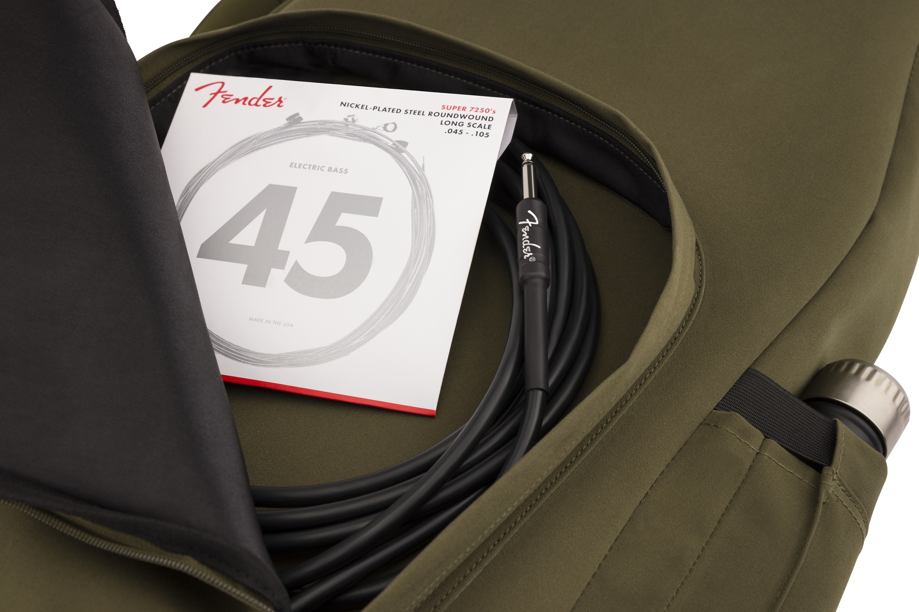 Fender Troubadour Electric Bass Gig Bag Olive (obrázek 7)