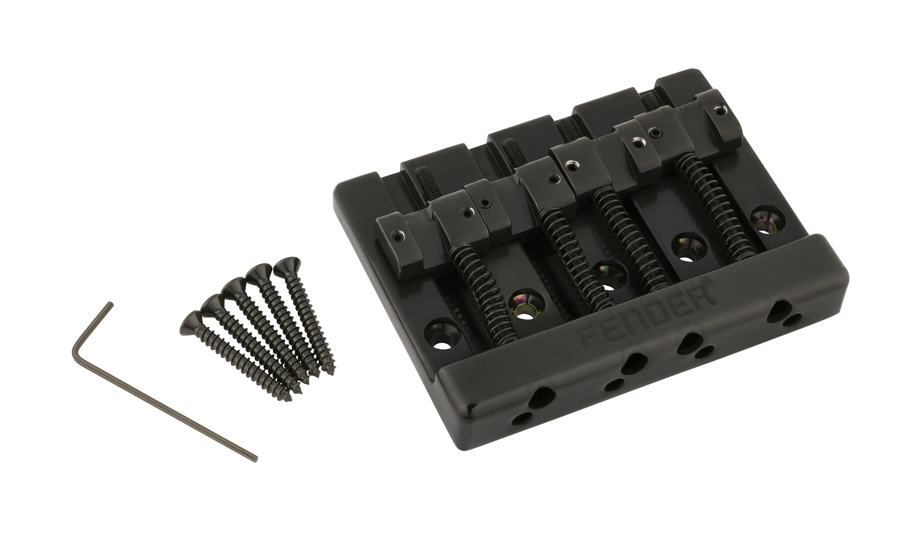 Levně Fender HiMass Bass Bridge Zinc Saddles Black
