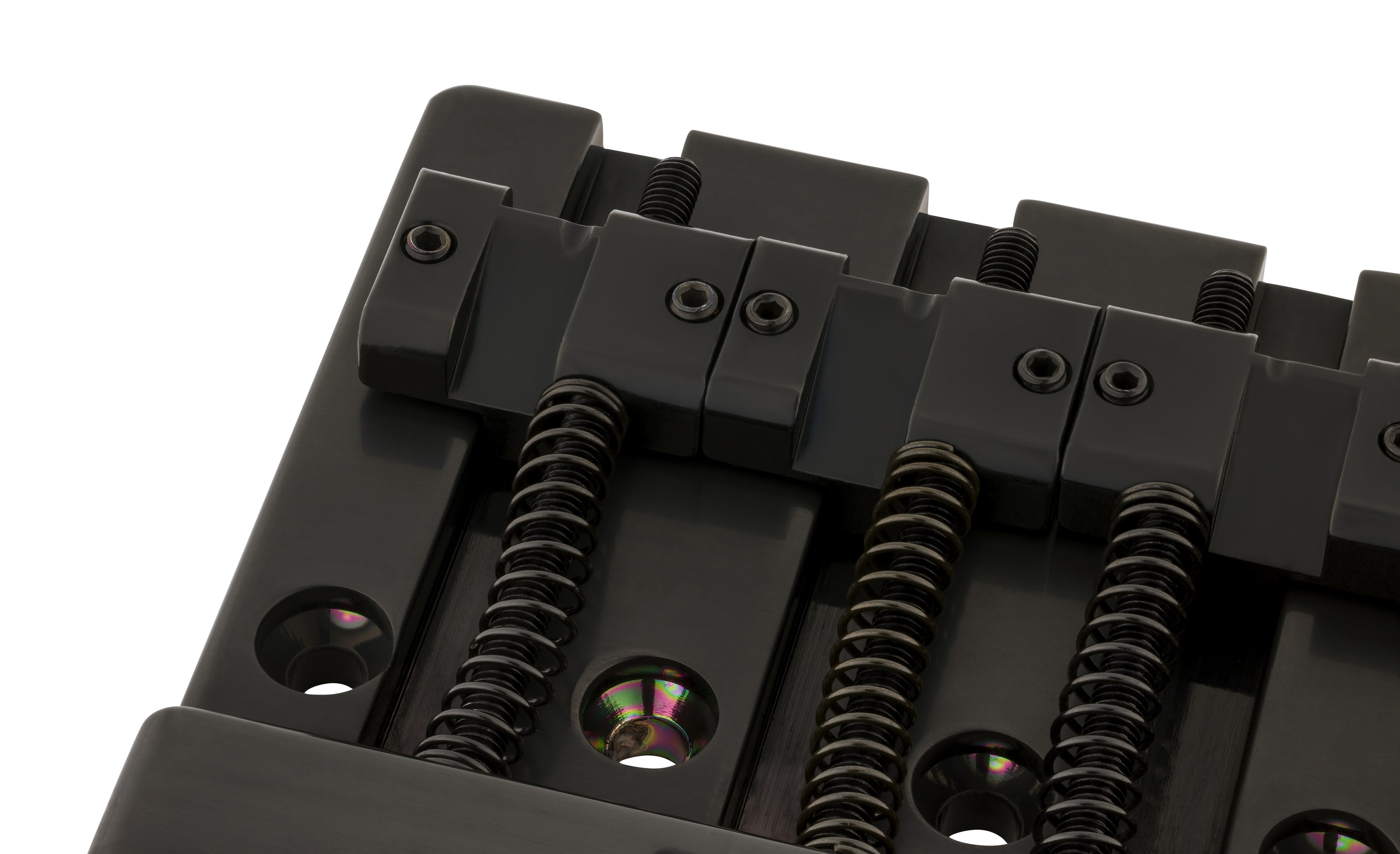 Fender HiMass Bass Bridge Brass Saddles Black (obrázek 3)