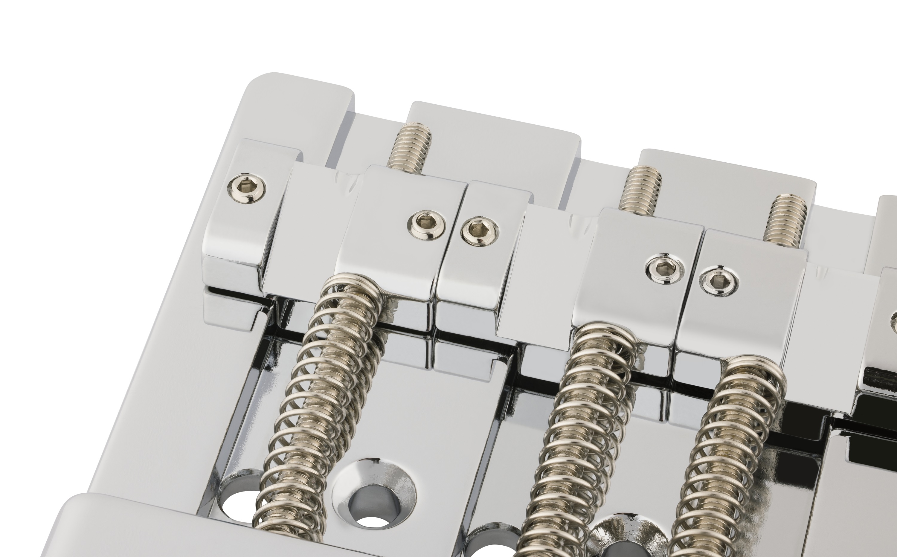 Fender HiMass String-Through Bass Bridge Brass Saddles Chrome (obrázek 3)