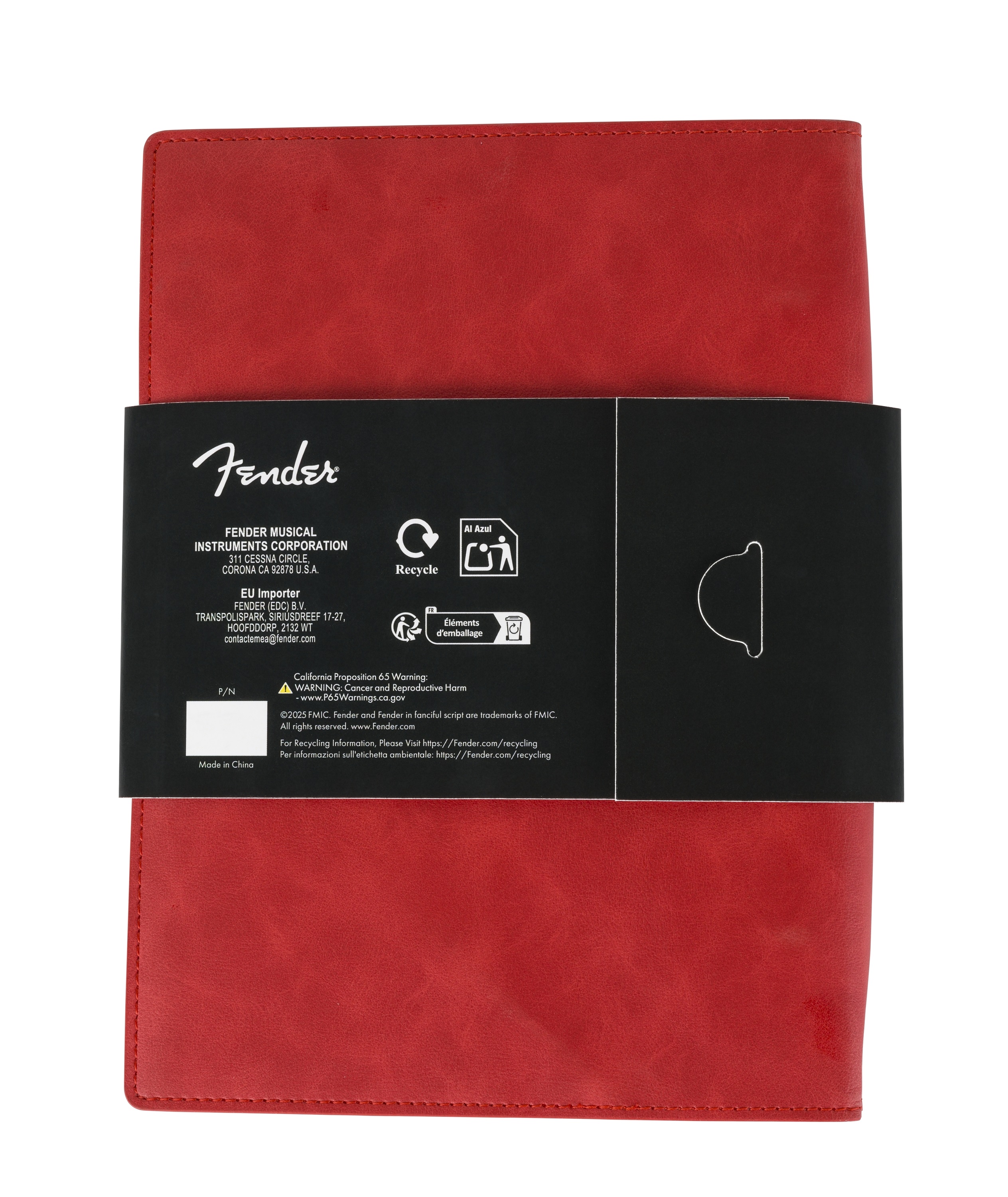 Fender Vegan Leather Music Note Book Dakota Red (obrázek 3)