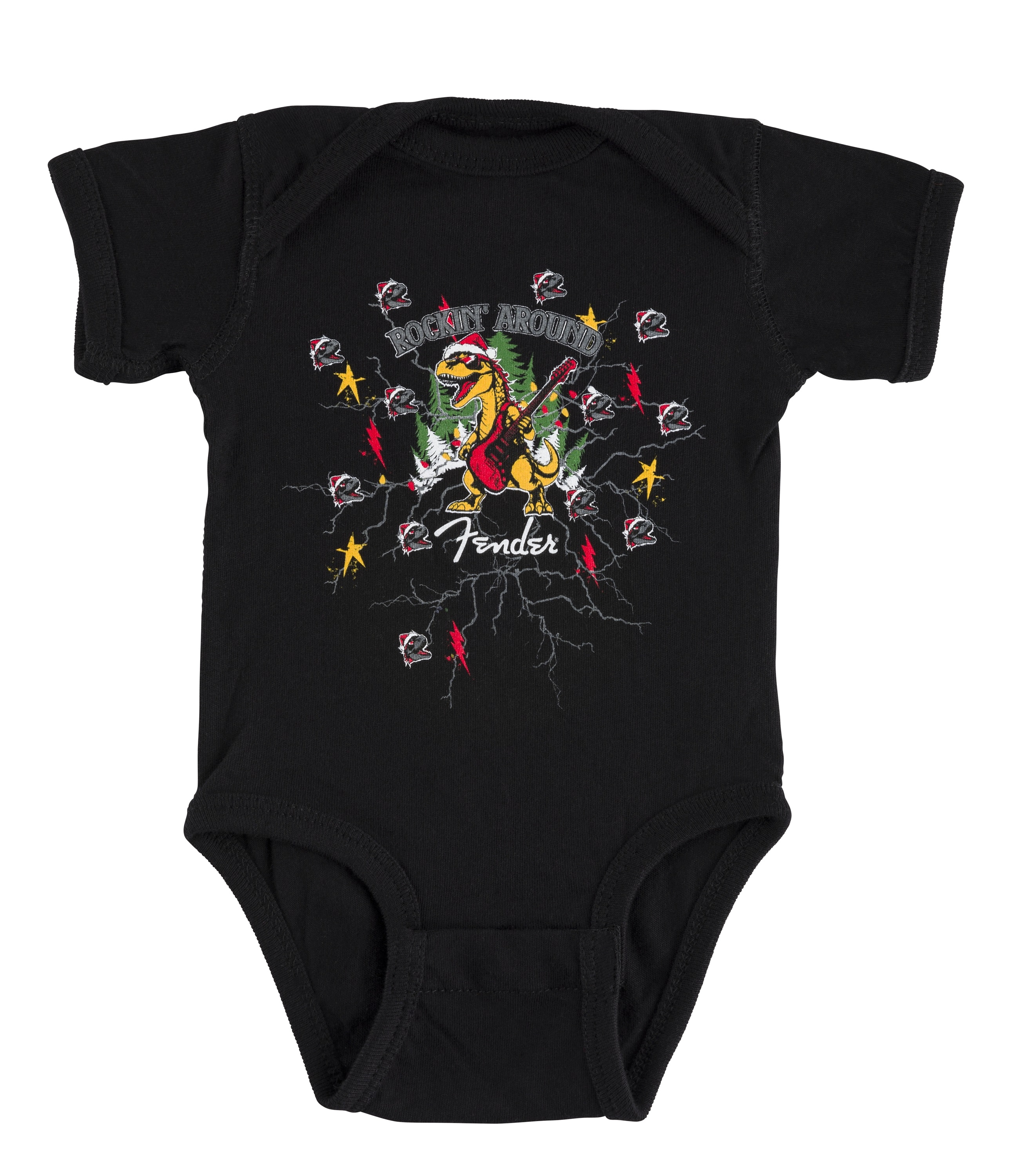 Levně Fender 2025 Christmas Dinosaur Baby Bodysuit 0-3 Months