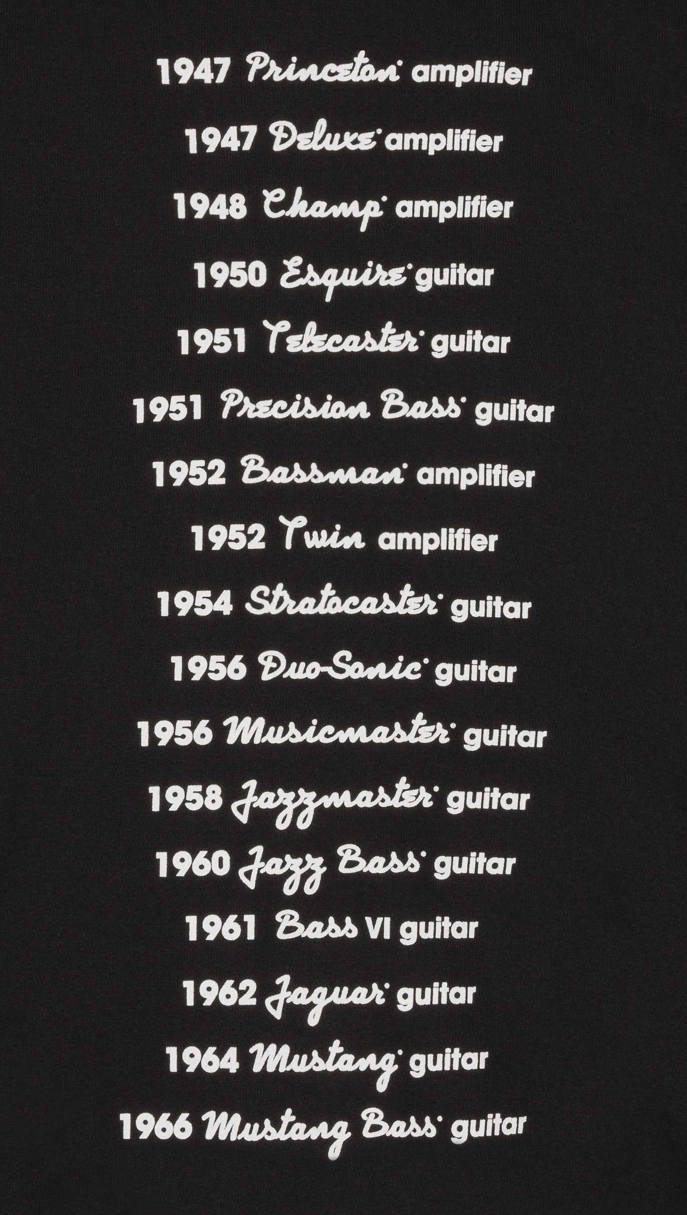 Fender Logo Date Back Hoodie Black L (obrázek 3)