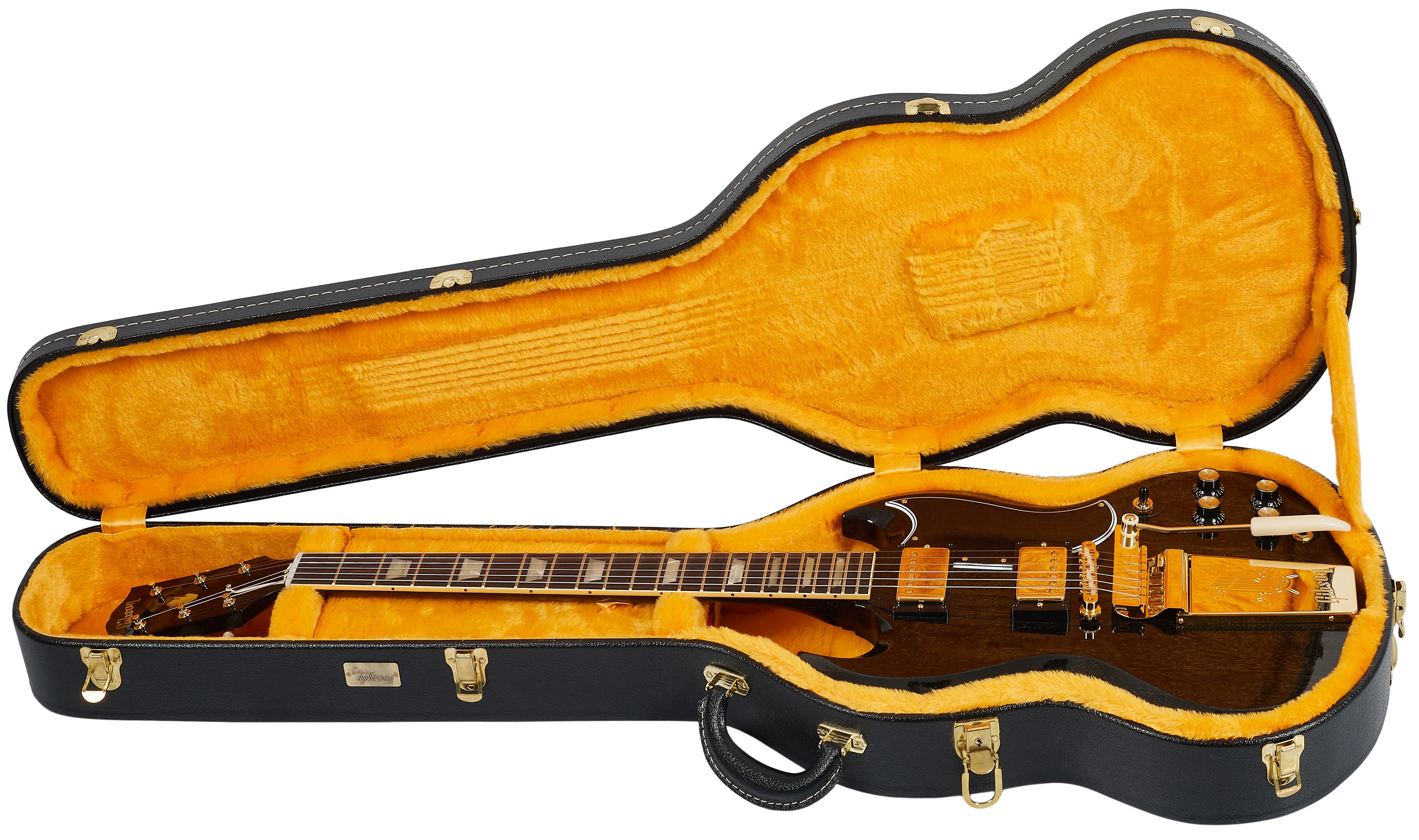 Gibson Custom 1964 SG Standard Maestro TV Black Gold Gloss (obrázek 6)