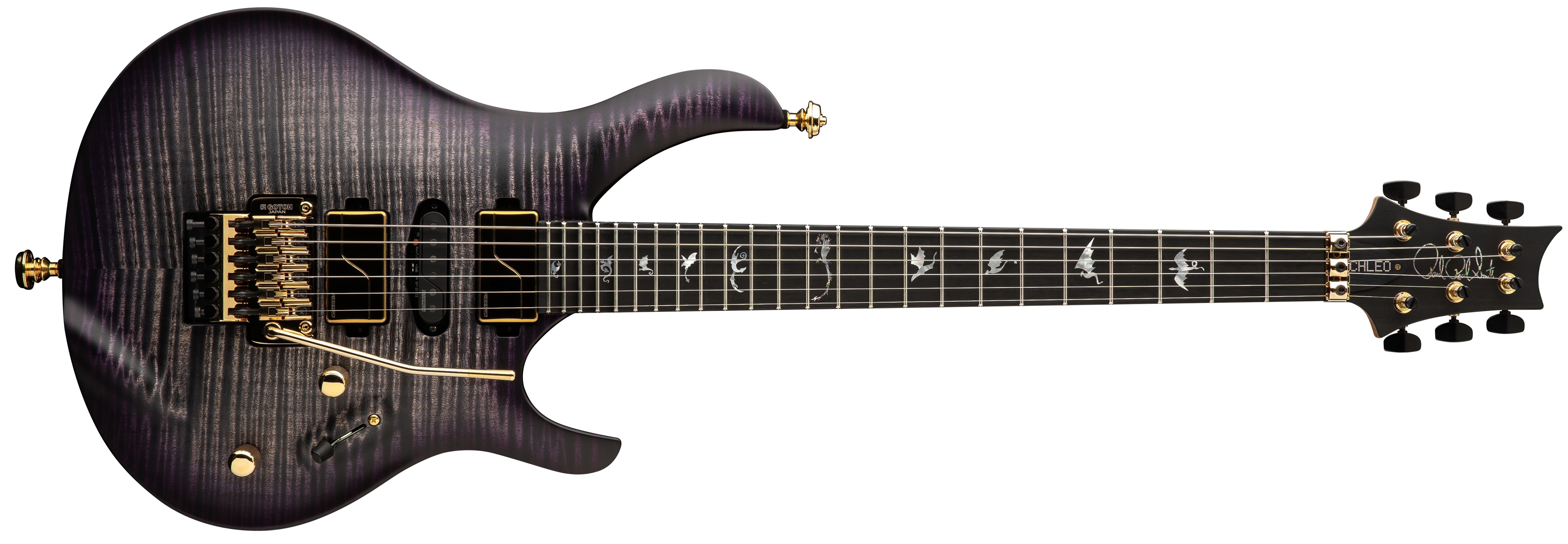 PRS LE Chleo Herman Li Charcoal Purple Wraparound Burst