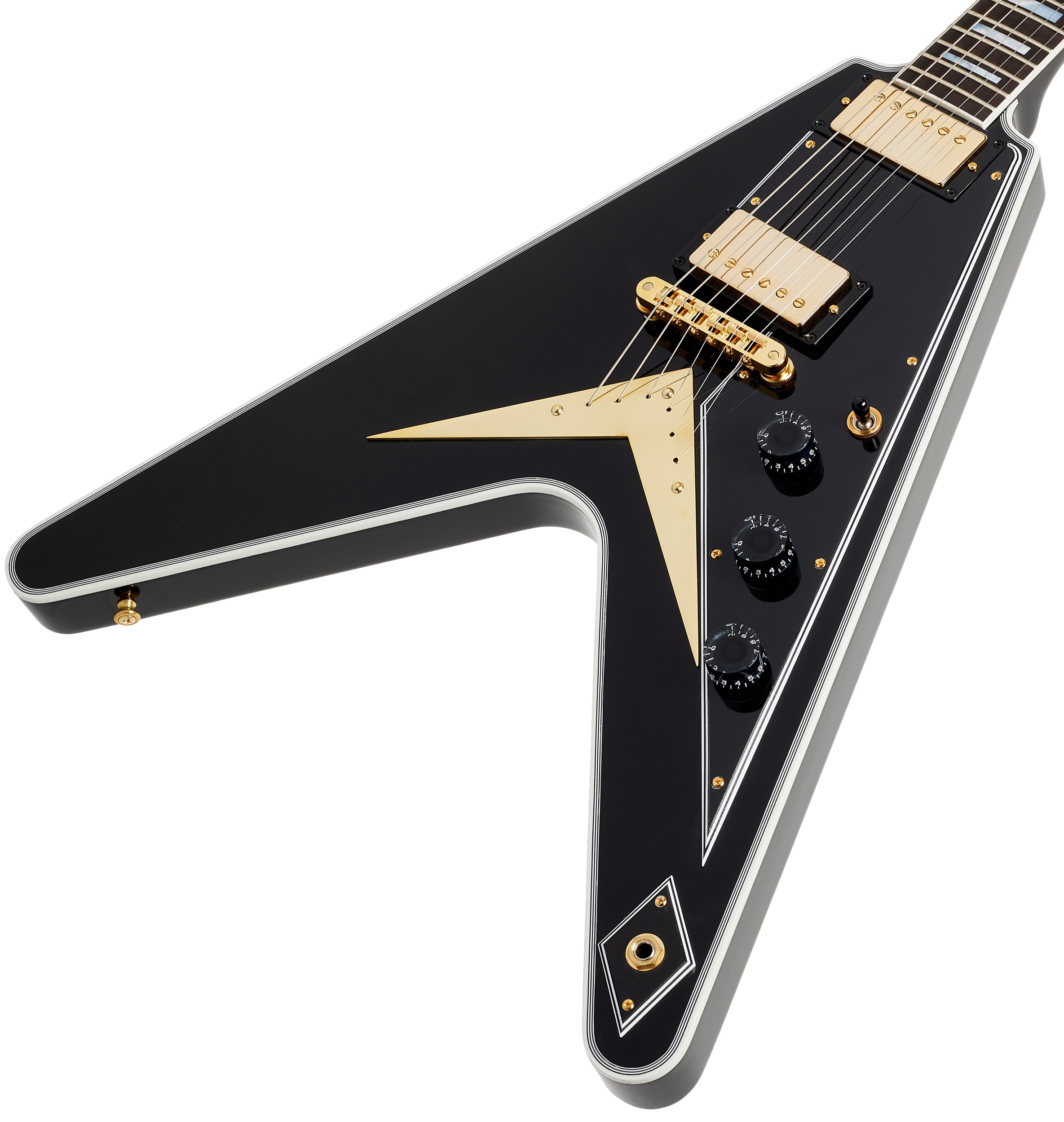 Gibson Custom Flying V Custom w/ Ebony Fingerboard Gloss Ebony (obrázek 3)