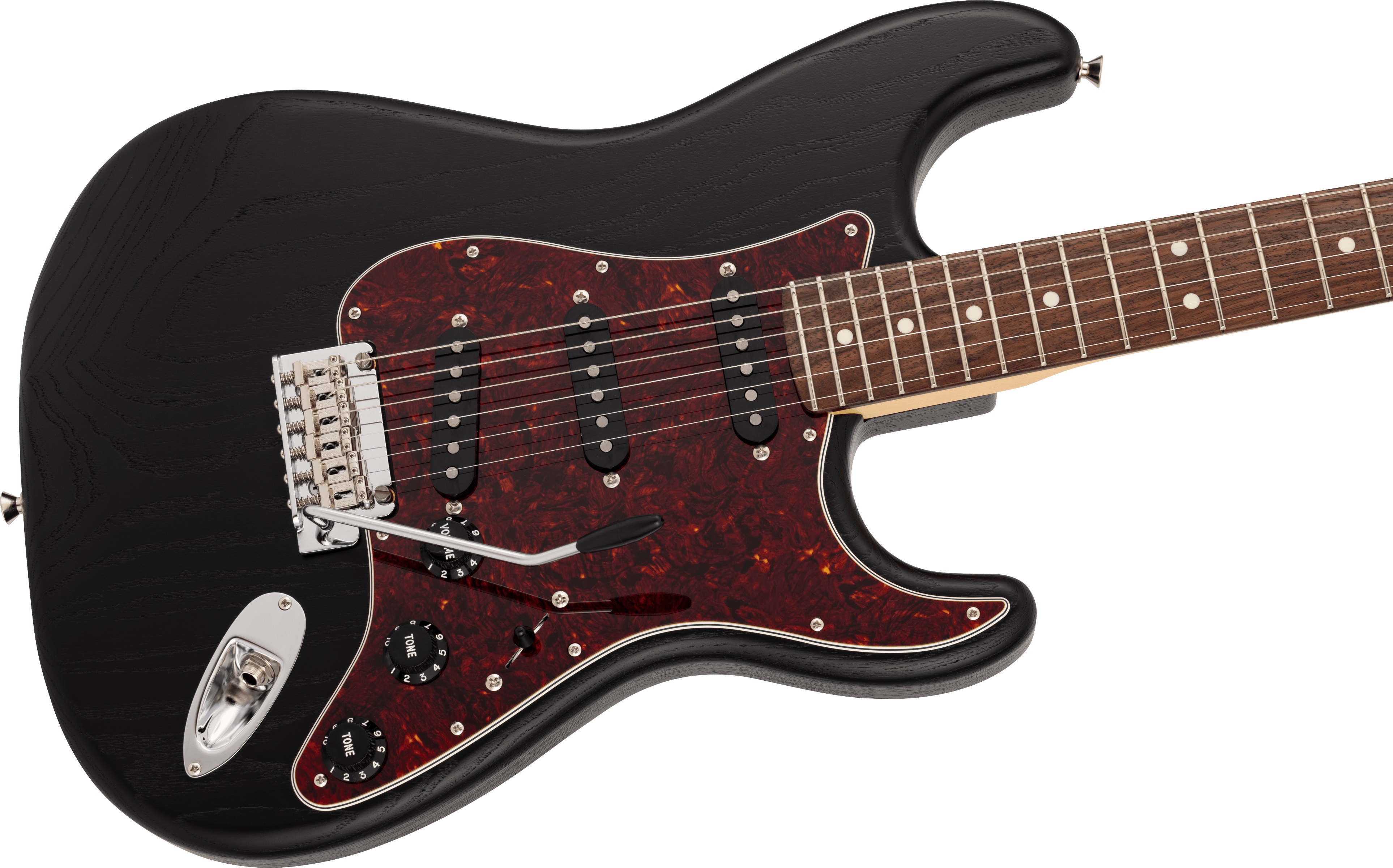 Fender MIJ LE Raw Ash Stratocaster BLK (rozbalené) (obrázek 3)
