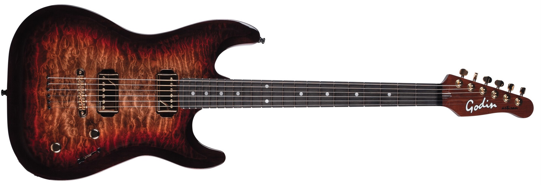 Levně Godin Artisan ST-II Whiskeyburst EN