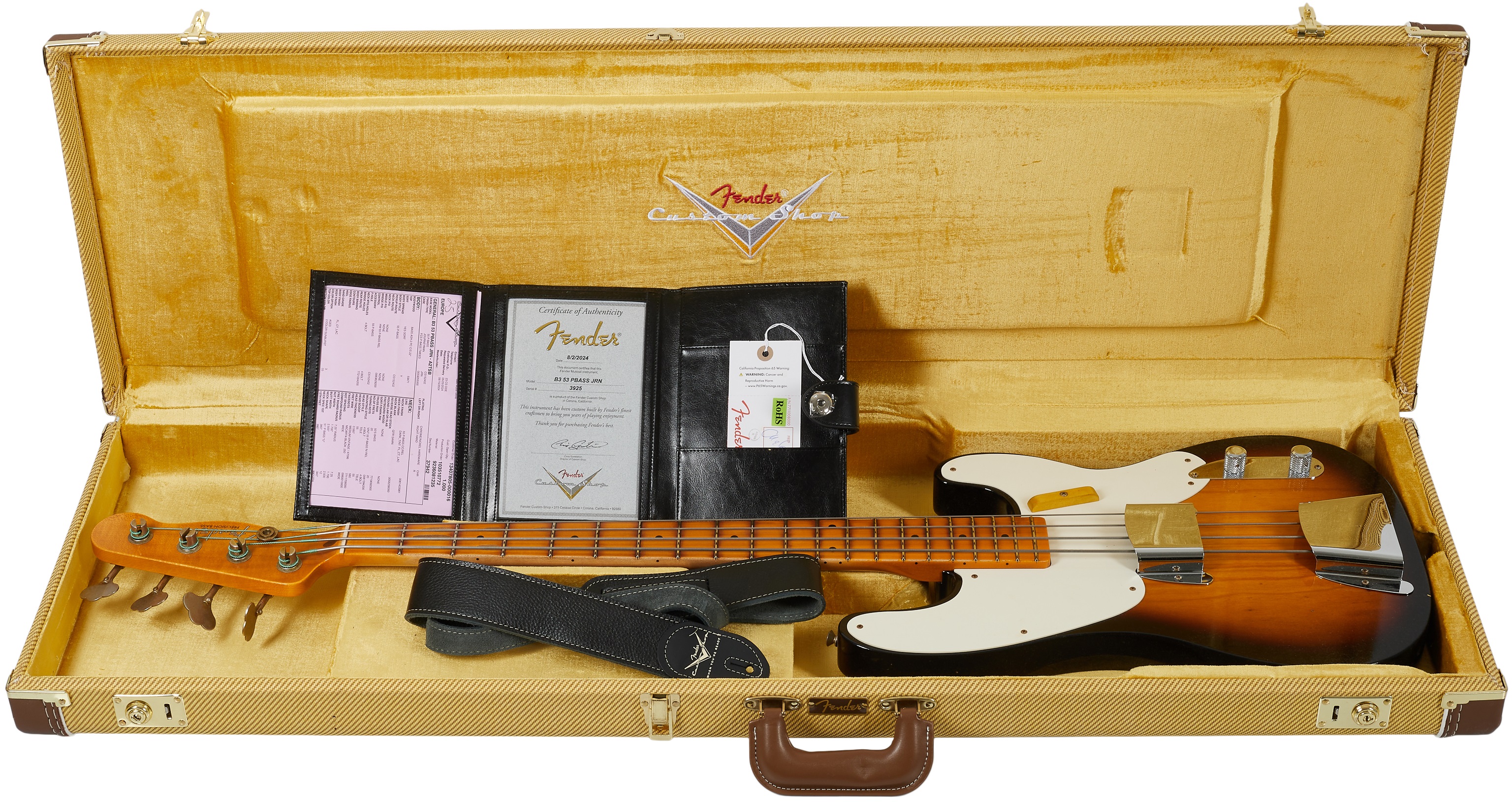 Fender Custom Shop 53 Precision Bass JRN Relic Aged 2-Color Sunburst (obrázek 6)