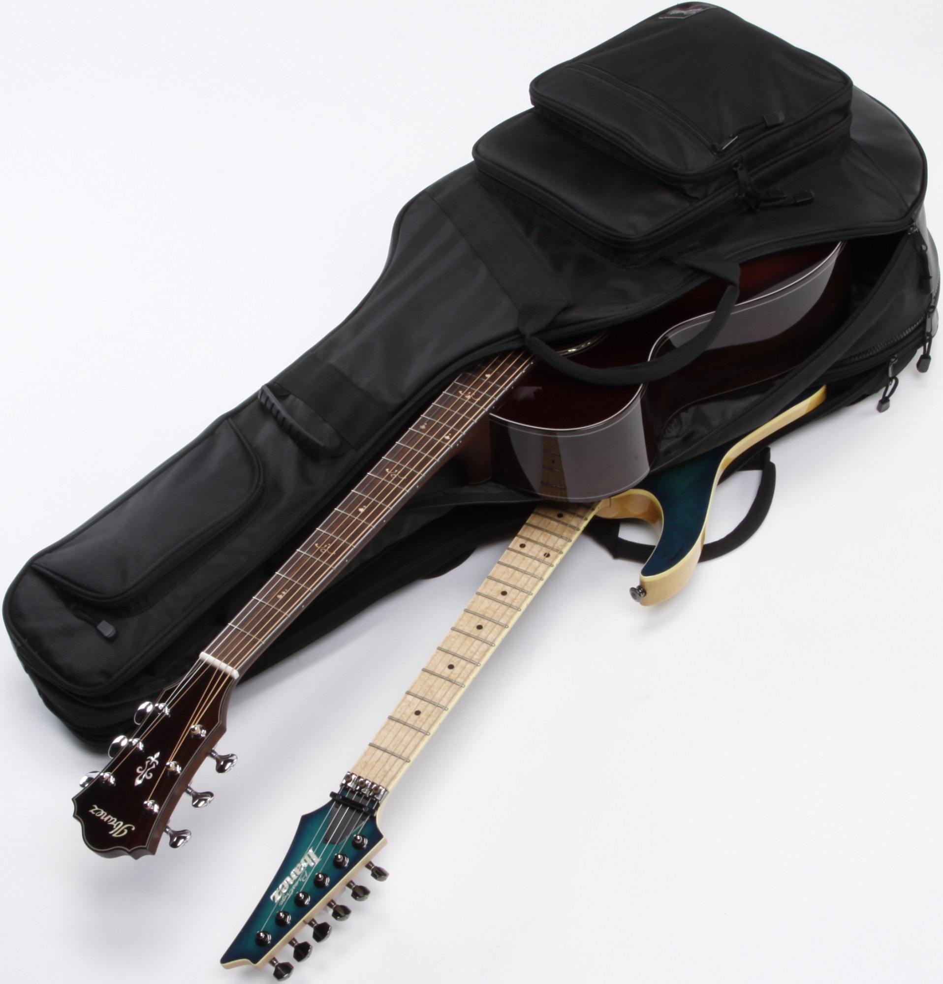 Ibanez IGAB2540 Double Guitar Bag Acoustic & Electric Black (obrázek 4)